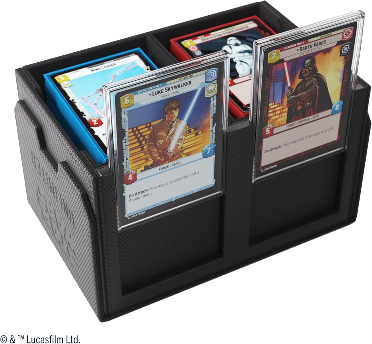 Gamegenic Star Wars Unlimited Double Deck Pod – Schwarzes Sammelkarten-Zubehör