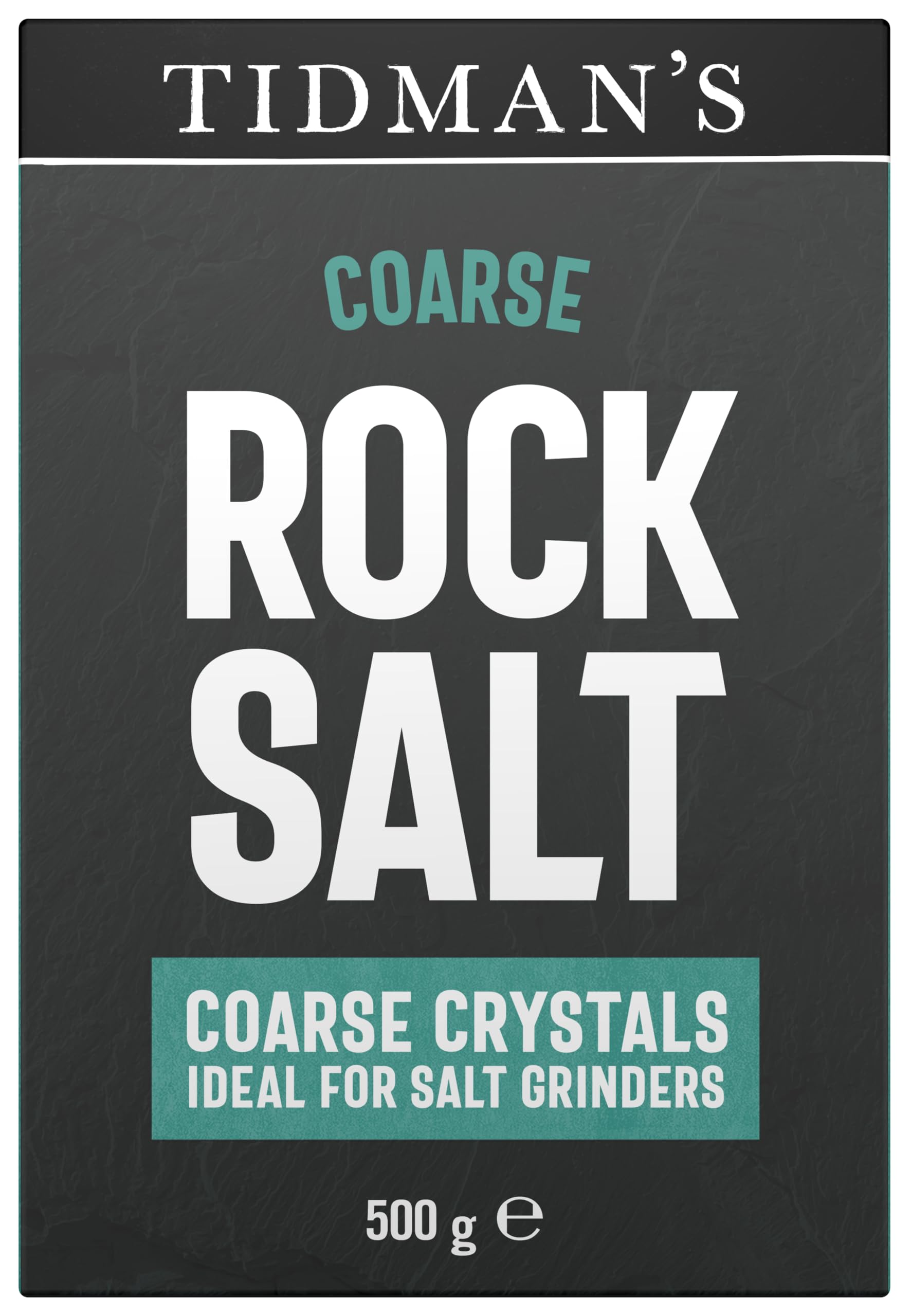 Tidmans Natural Rock Salt - Coarse Crystals for Grinders | 500g