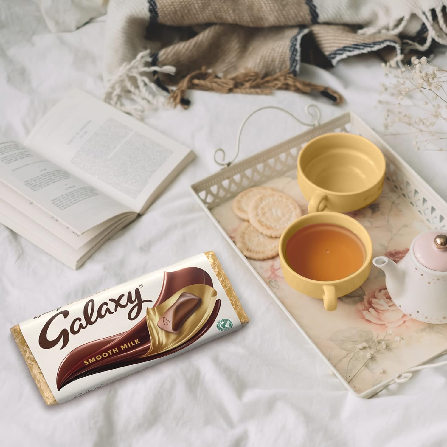 Galaxy Smooth Milk Chocolate Bar 100g - Movie Night Snack, Chocolate Gift, Sharing Bar 5