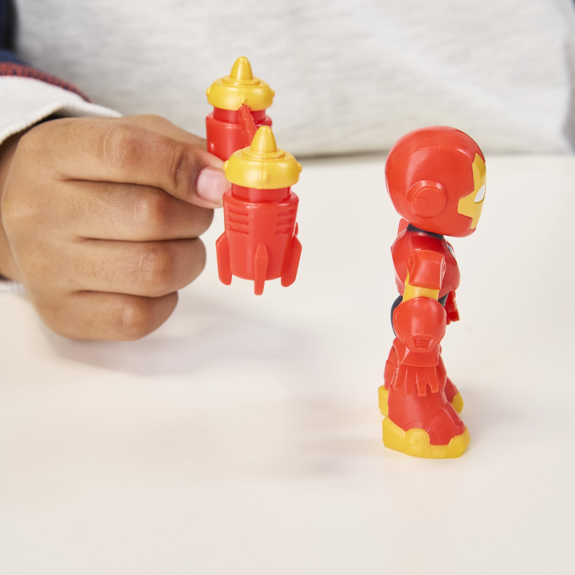Iron Man and His Awesome Friends Marvel Iron Man Action Figure Toy - 3 Inch Poseable Figure with Jetpack, Ages 3+ 9