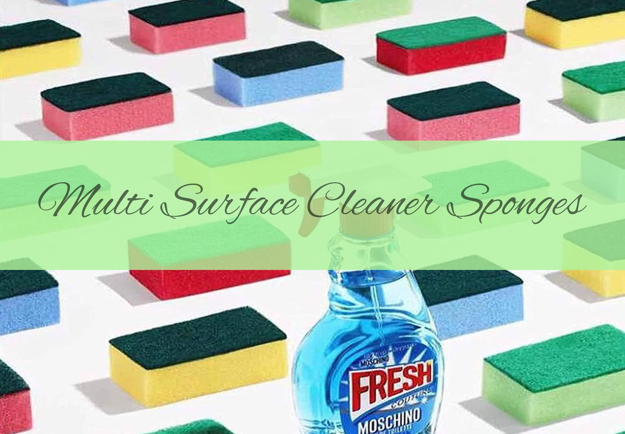 HomeSmith - Colourful Dual-Sided Sponge Scourers - Reusable Non-Scratch Dish Washing & Cleaning Sponges - Pack of 20