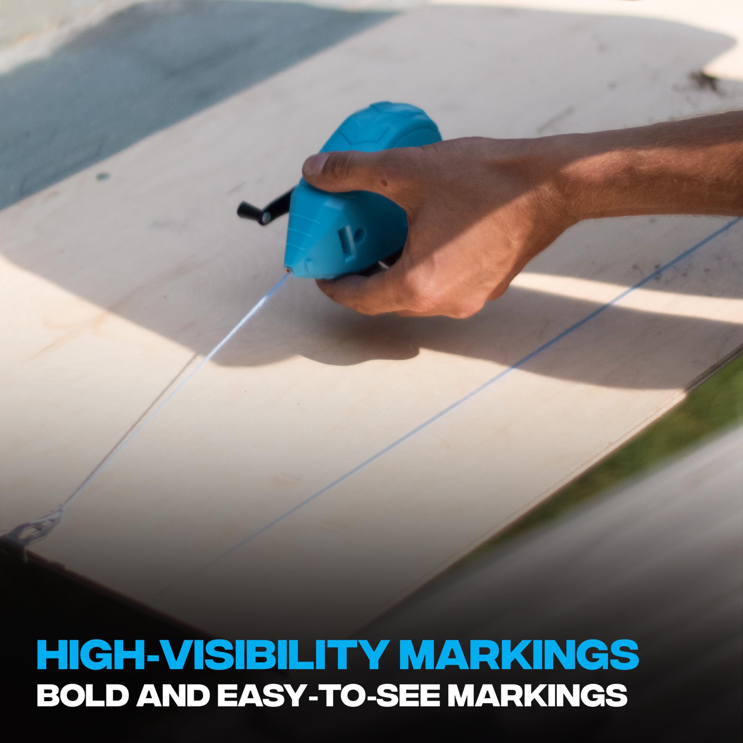 OX Tools Standard Blue Marking Chalk - 1.1kg/40oz Capacity | 1-Day Weatherability | Versatile Use 8