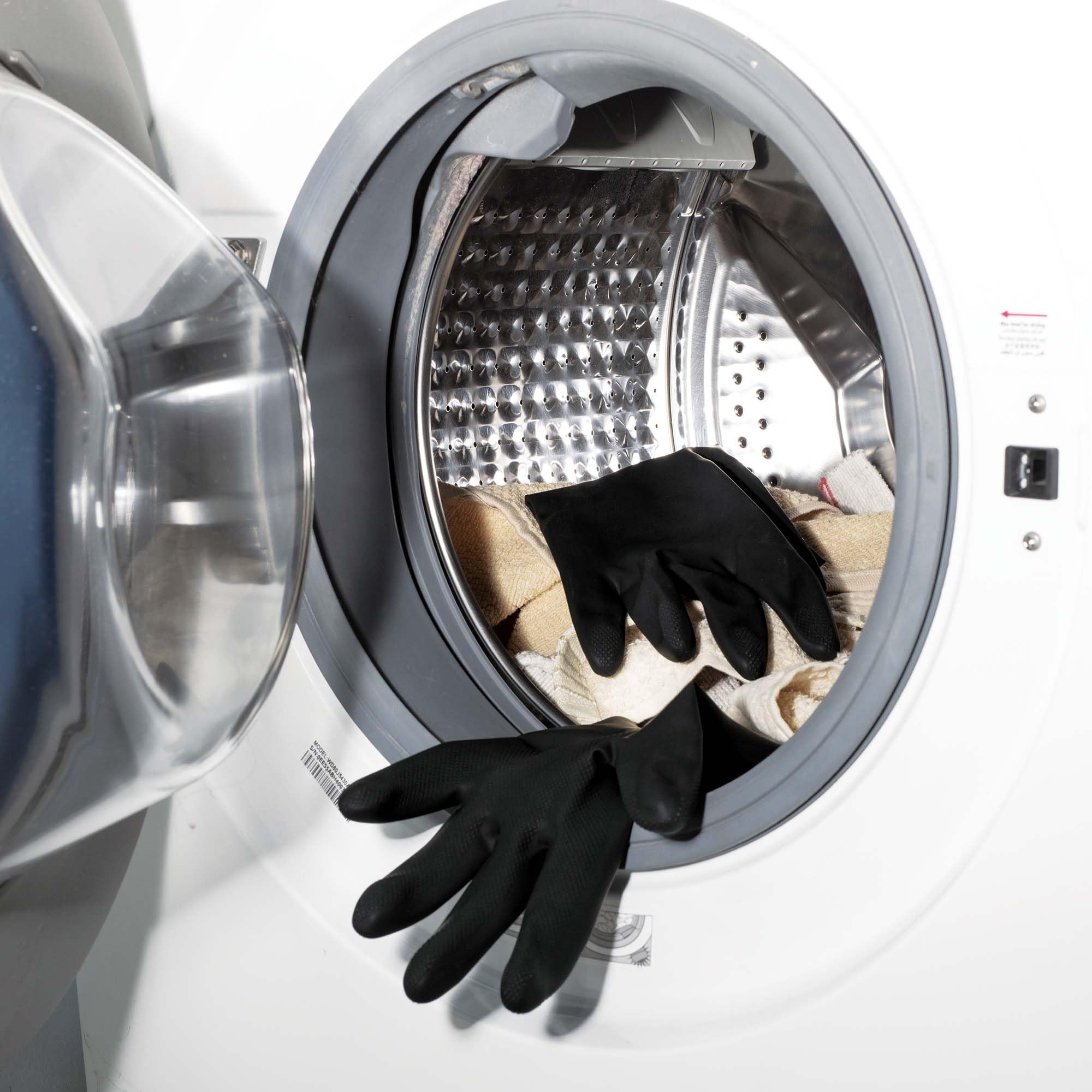 Spontex Tough Gloves Medium - Reinforced Reusable Cleaning Gloves 4