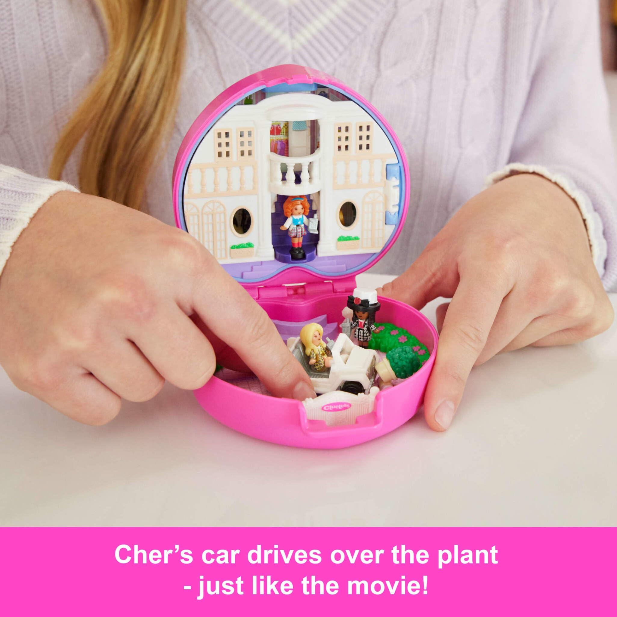 Polly Pocket x Clueless Collector Compact - Micro Dolls & Playset for Ages 4-10