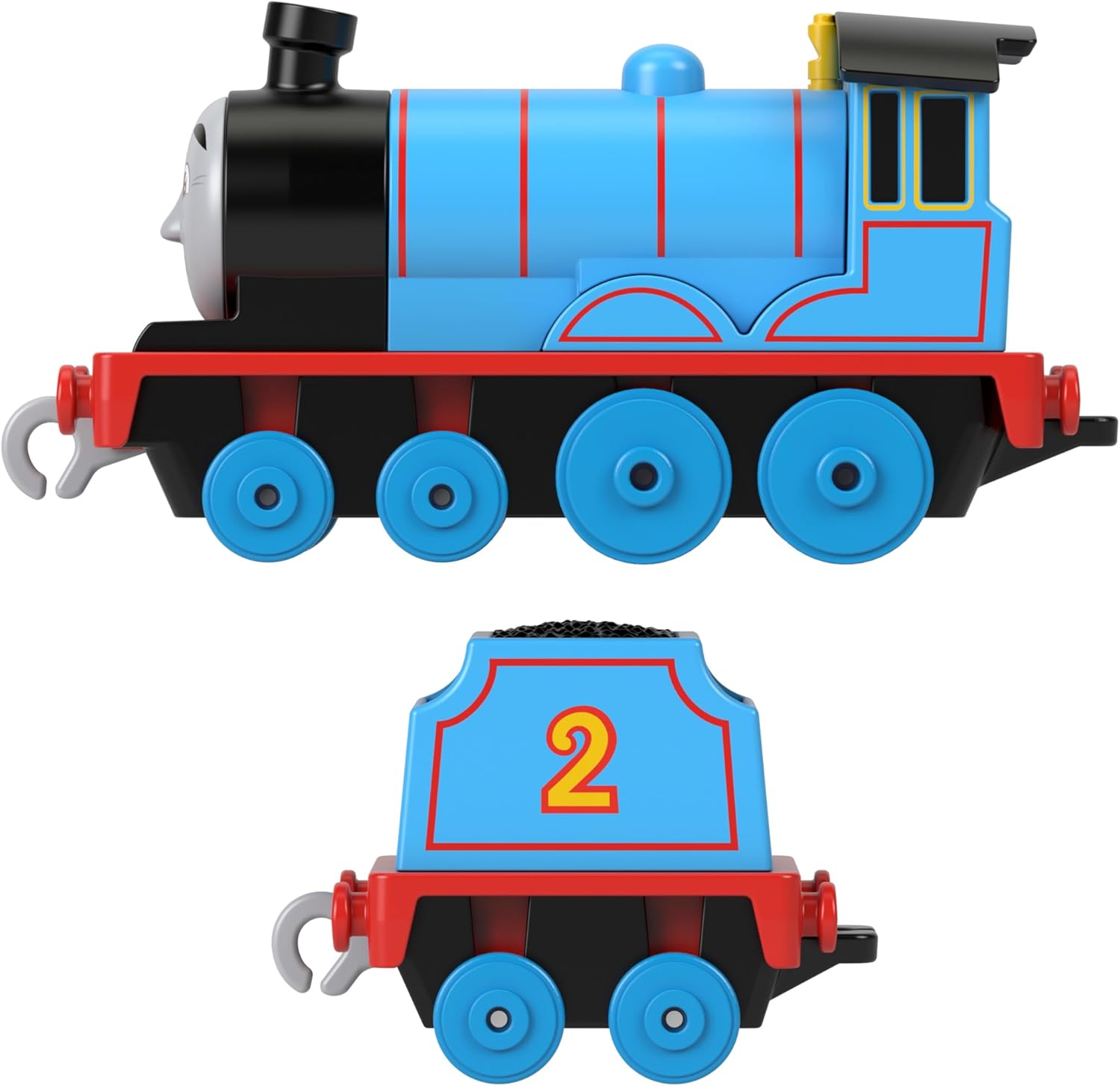 Fisher-Price Thomas & Friends Edward Push-Along Diecast Engine with Cargo - Preschool Train Toy for Ages 3+ 5