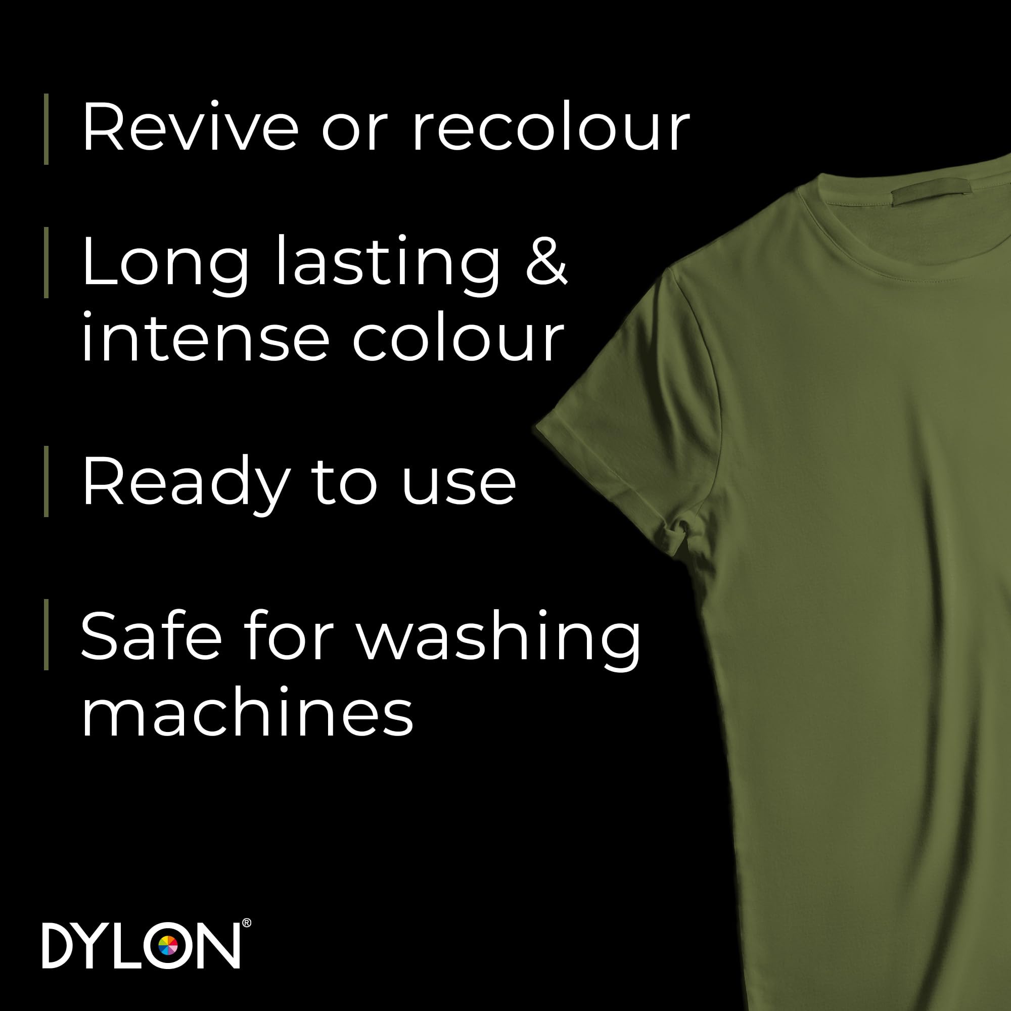 Dylon - Washing Machine Fabric Dye Pod Olive Green 350g