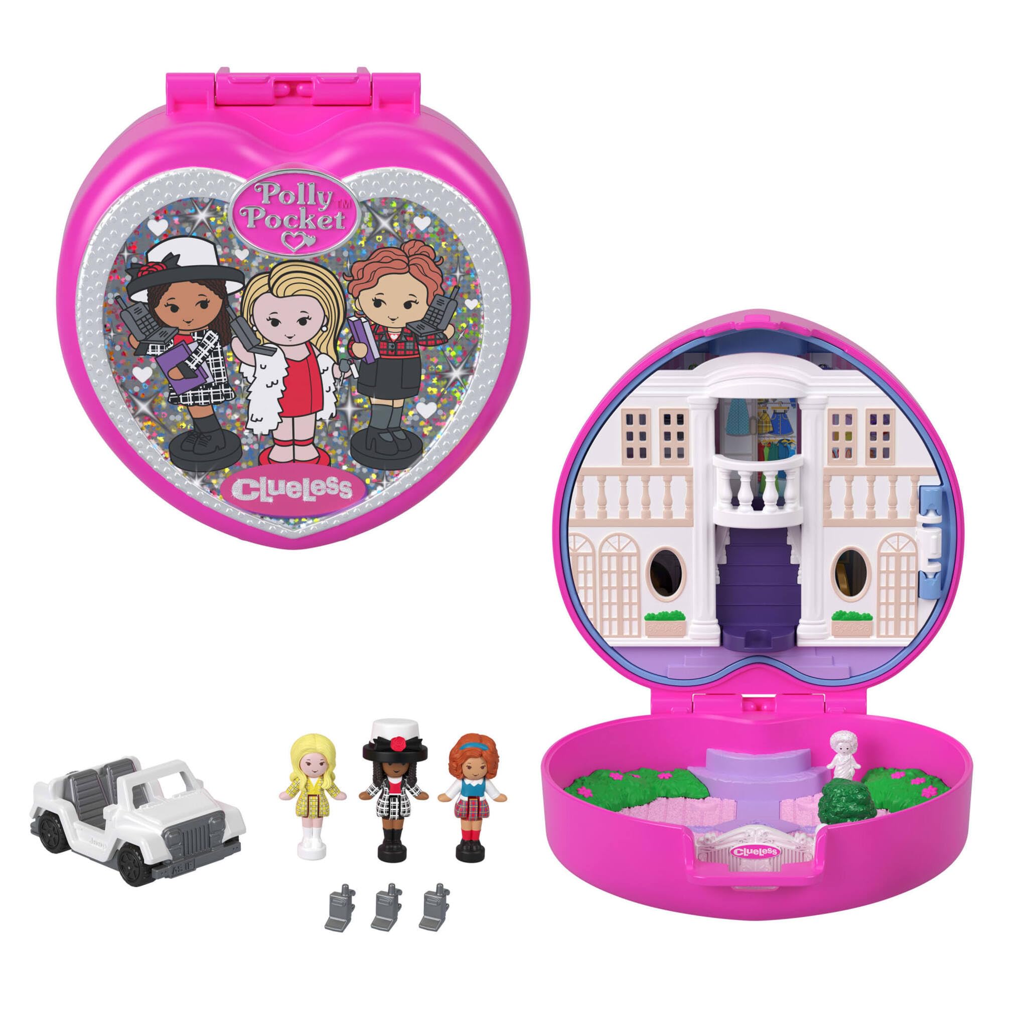Polly Pocket x Clueless Collector Compact - Micro Dolls & Playset for Ages 4-10
