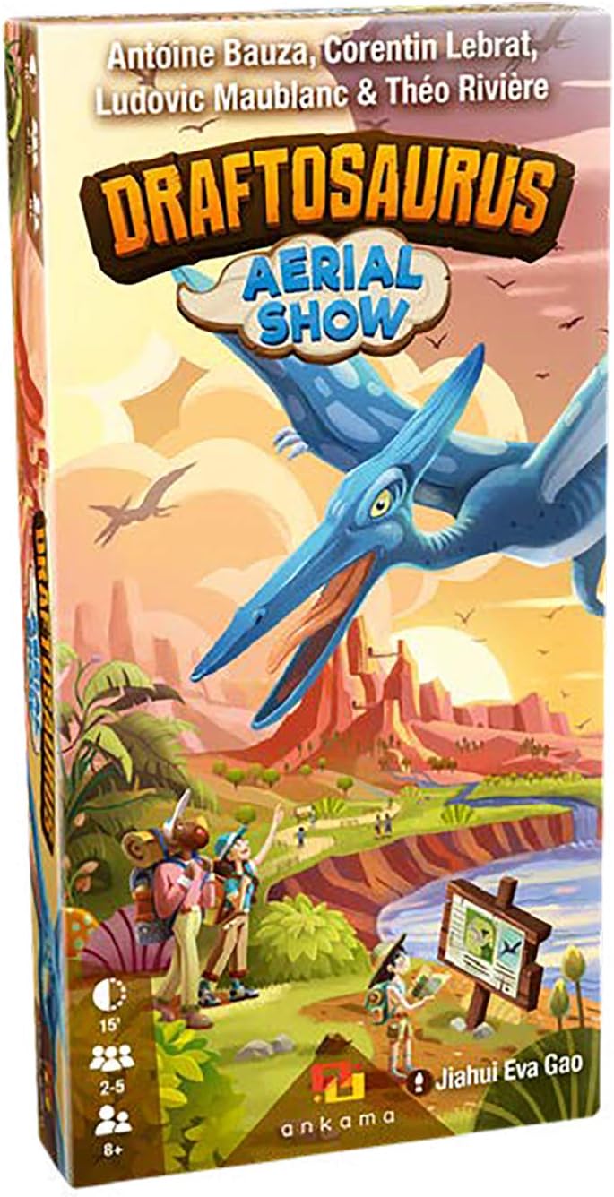 Ankama Draftosaurus: Aerial Show - Dinosaur Expansion with Pterodactyl Meeples