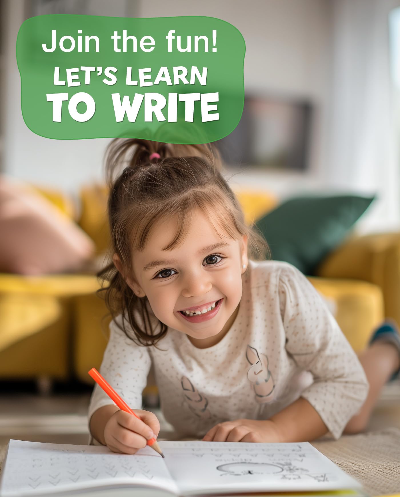 Edu Play Club A-B-C Learn to Trace & Write Letters Workbook | Ages 3-5 | Large Print Paperback