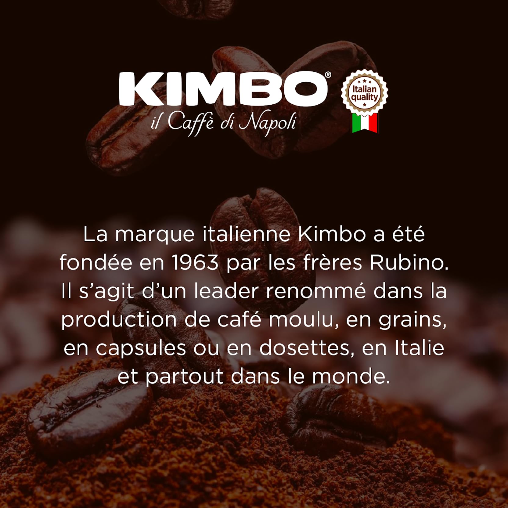 Kimbo Espresso Napoli Ganze Kaffeebohnen - Dunkle Röstung 250g 12