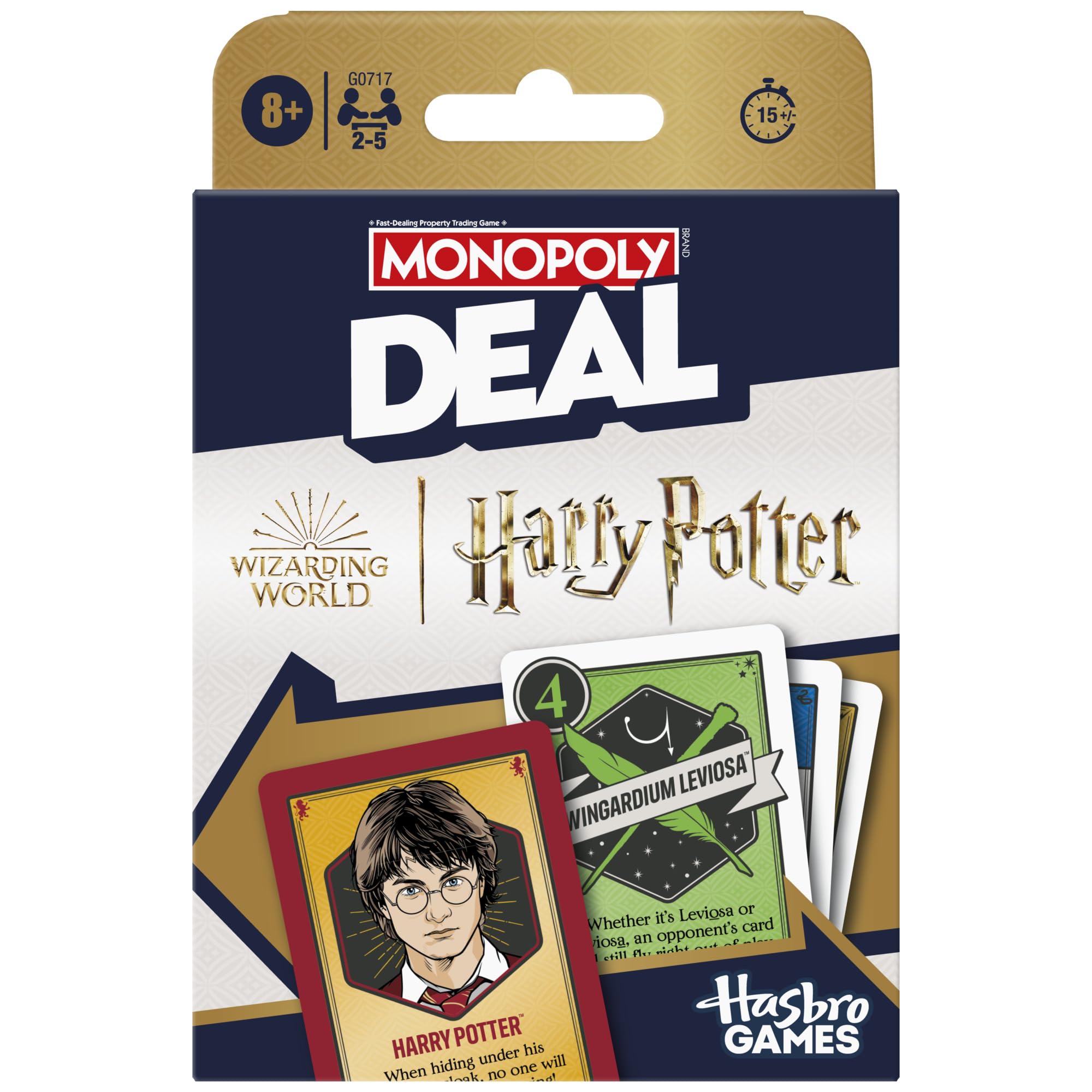 Monopoly Monopoly Deal: Harry Potter Card Game - Fast Family Party Game with Spells & Magical Items, 2–5 Players
