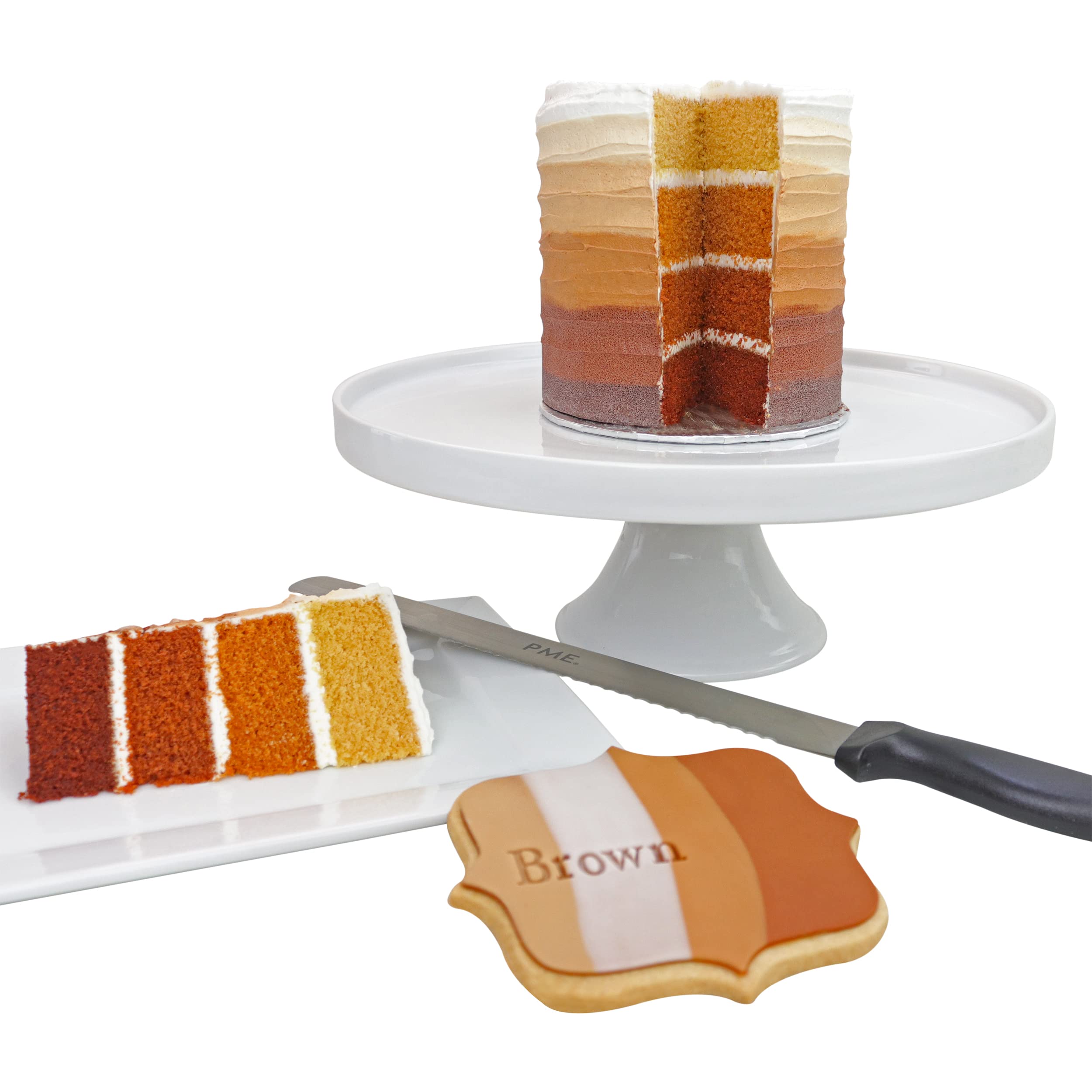 PME Paste Food Colour Brown 25g - Professional Gel Paste Baking Colouring