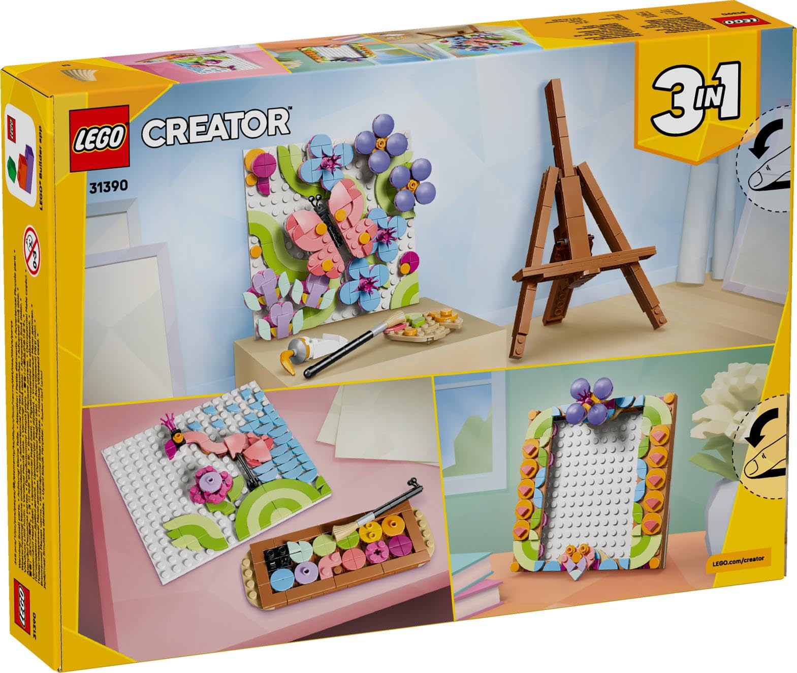 LEGO Creator 3 in 1 Floral Art Decor Painting Toy 31390 | Ages 8+ | 3 Models in 1 8