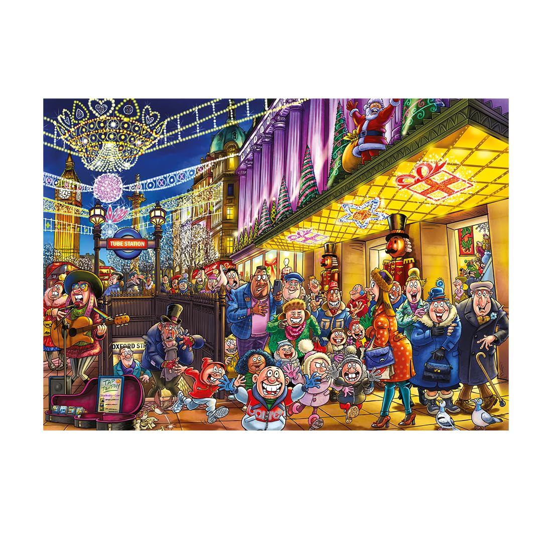 Jumbo Wasgij Christmas 20 Spirits of Christmas - 2 x 1000 Piece Jigsaw Puzzles for Adults