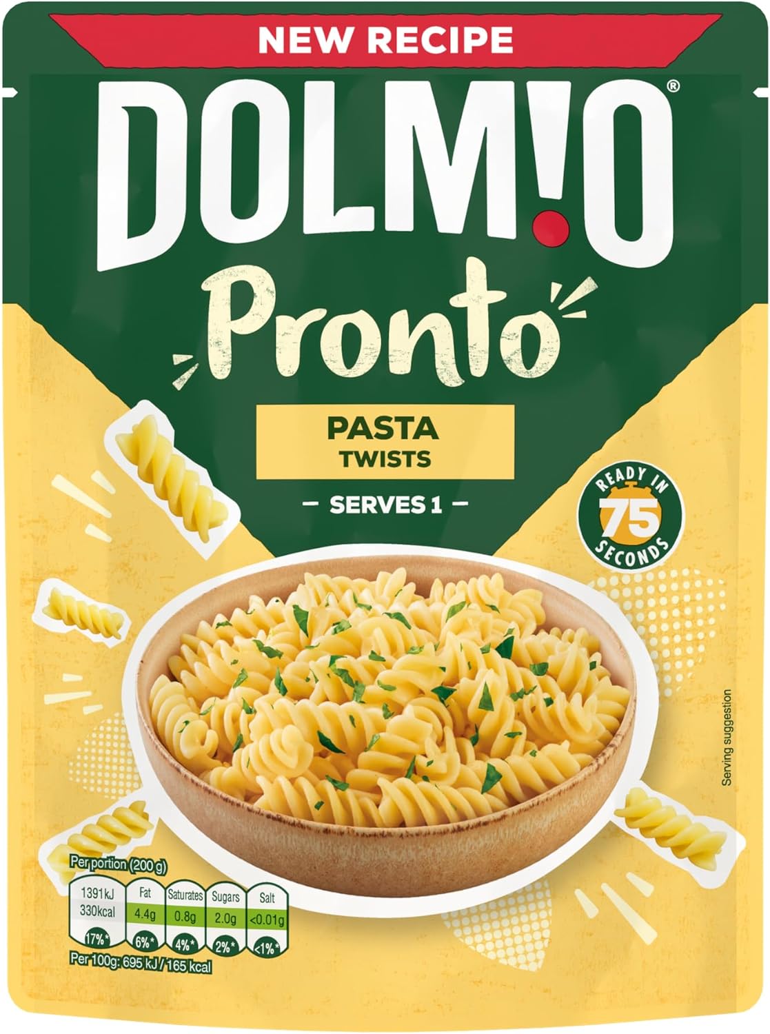 Dolmio Pasta Twists Microwave Fusili Pasta, Bulk Multipack 6 x 200g 3