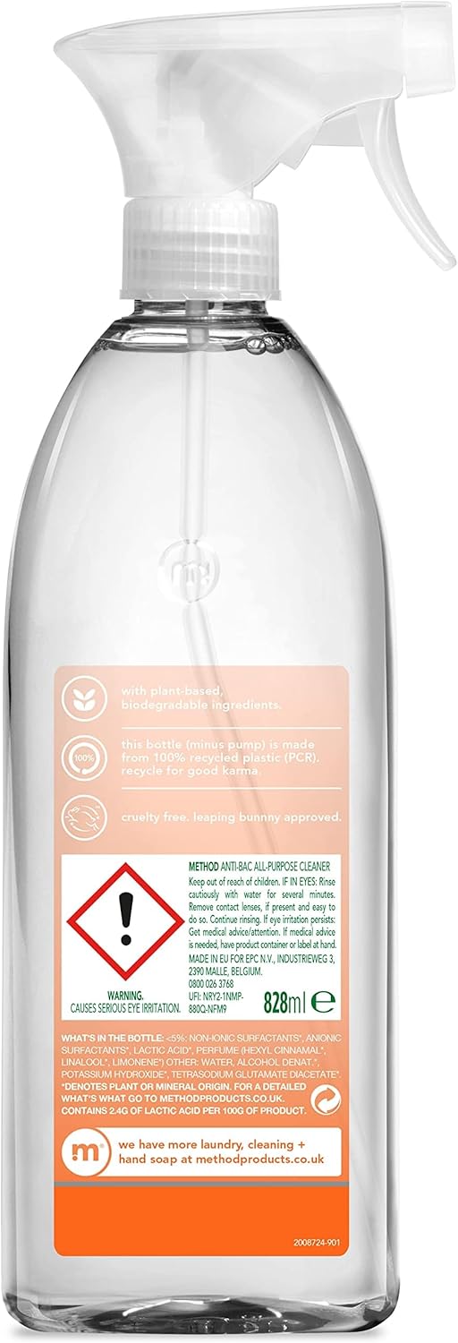 Method - Antibakterielles Allzweck-Reinigungsspray, Orange Yuzu, 828 ml 8