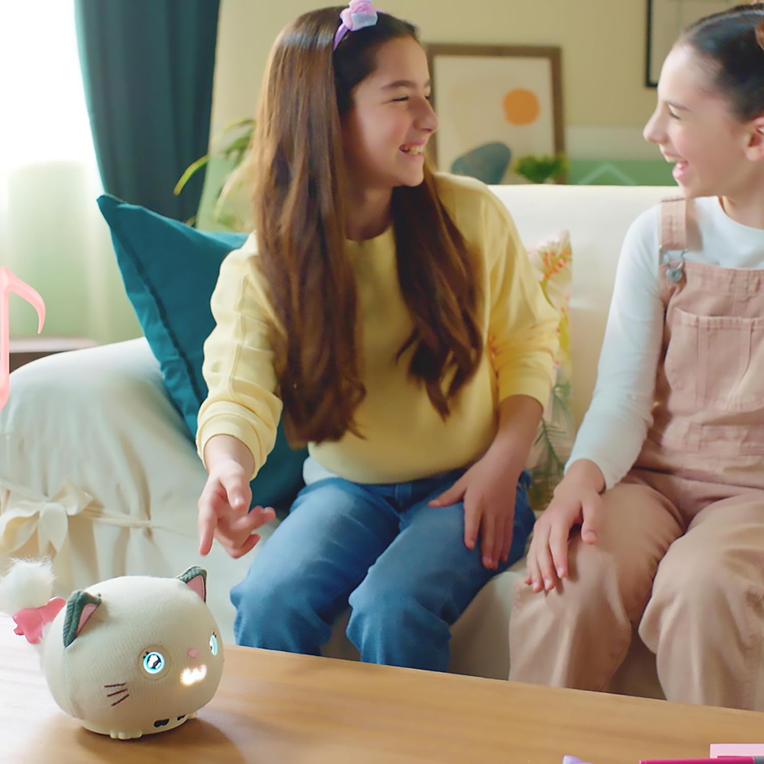 Teksta Purro The Interactive Smart Kitty - Plush Electronic Pet Toy for Kids 5+ 3