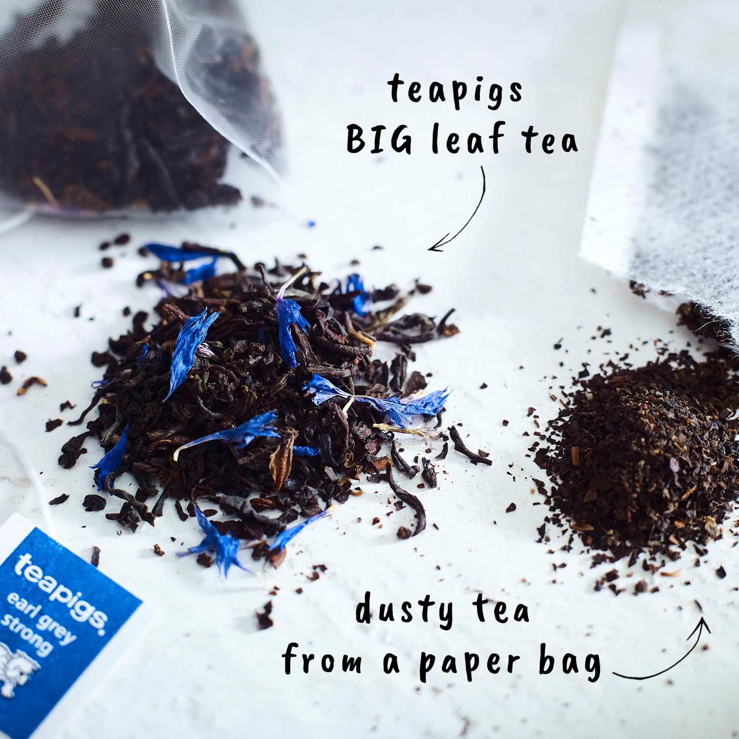 Teapigs Earl Grey Strong Loseblatt-Tee – Ganzblatt-Schwarztee mit Bergamotte und Kornblumen 5