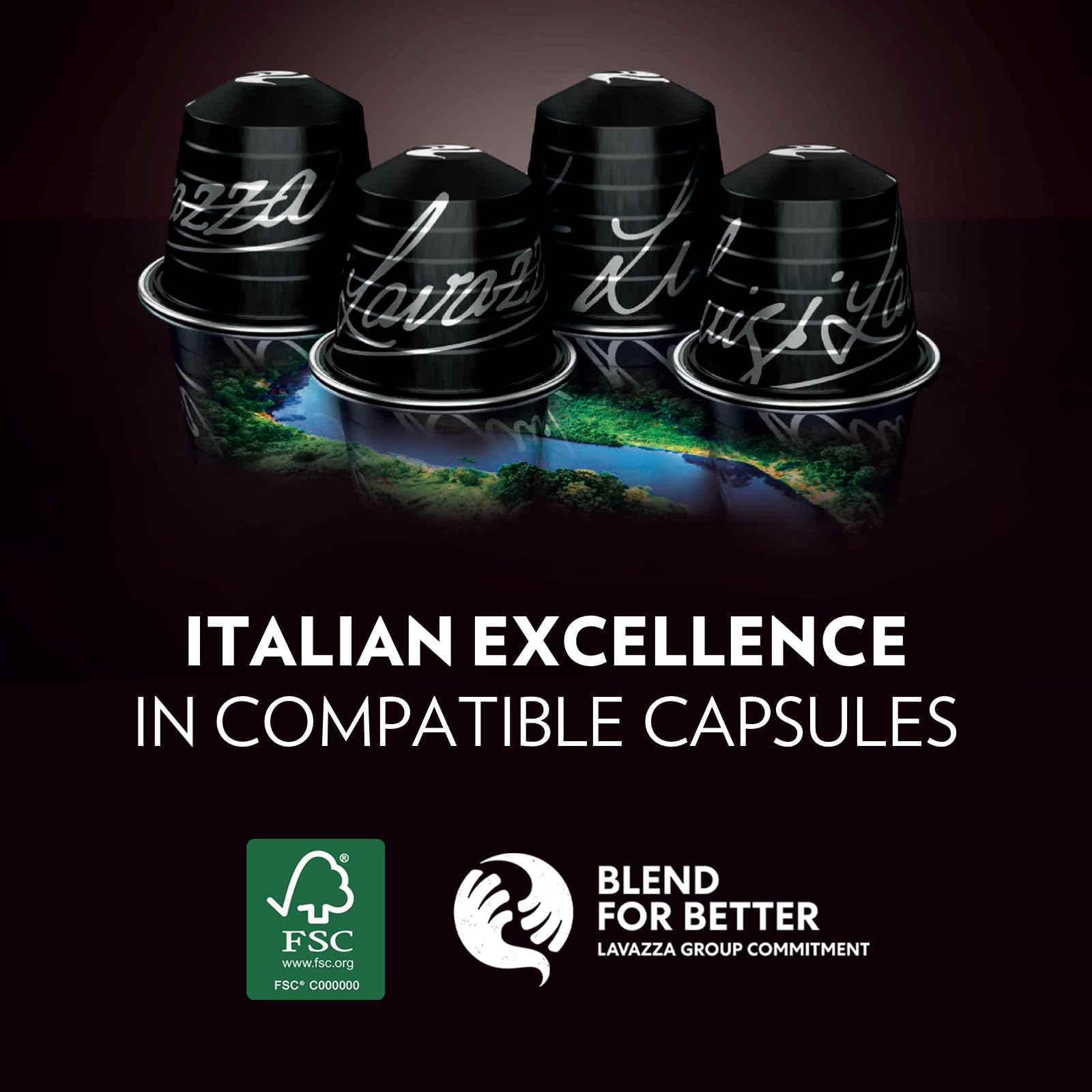 Lavazza Espresso Maestro Ristretto - 100 Aluminum Capsules for Nespresso Original Machines 4