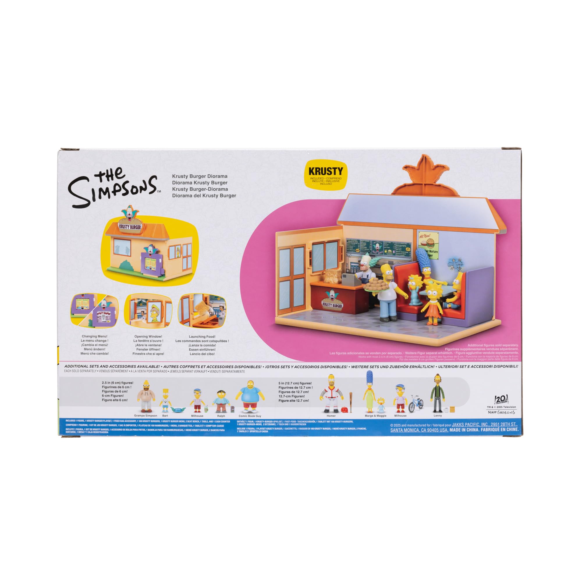 The Simpsons Krusty Burger Playset by Jakks Pacific - Includes 6.35 cm Krusty Figure 5