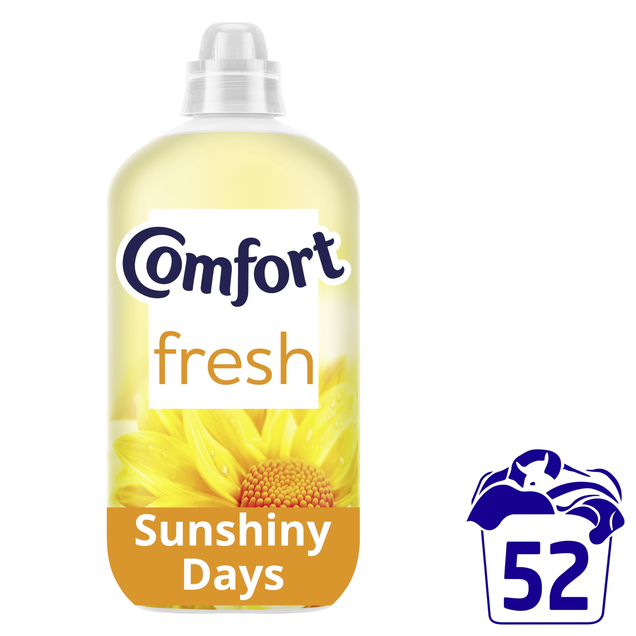 Comfort Fresh Sunshiny Days Liquid Fabric Softener - 1.56L | 100 Days Freshness