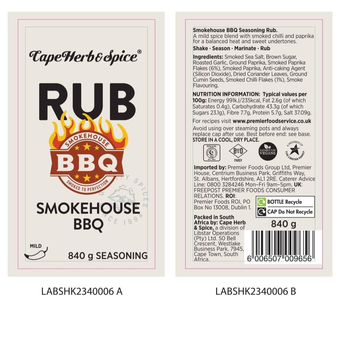 Cape Herb & Spice Smokehouse BBQ Seasoning Powder, 840 g 3