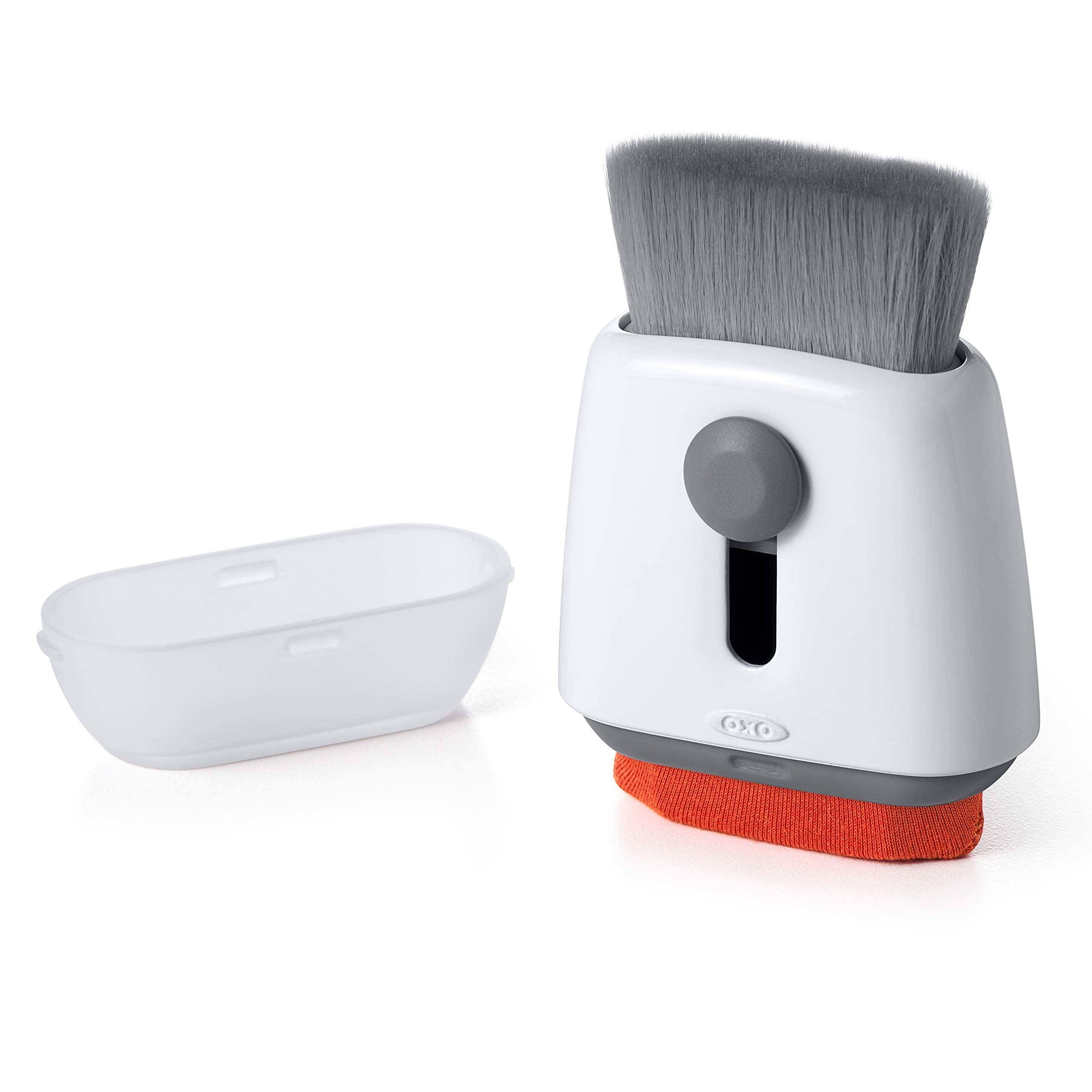 OXO Good Grips Sweep & Swipe Laptop Cleaner - Double-Sided Tool for Screens and Dust | White