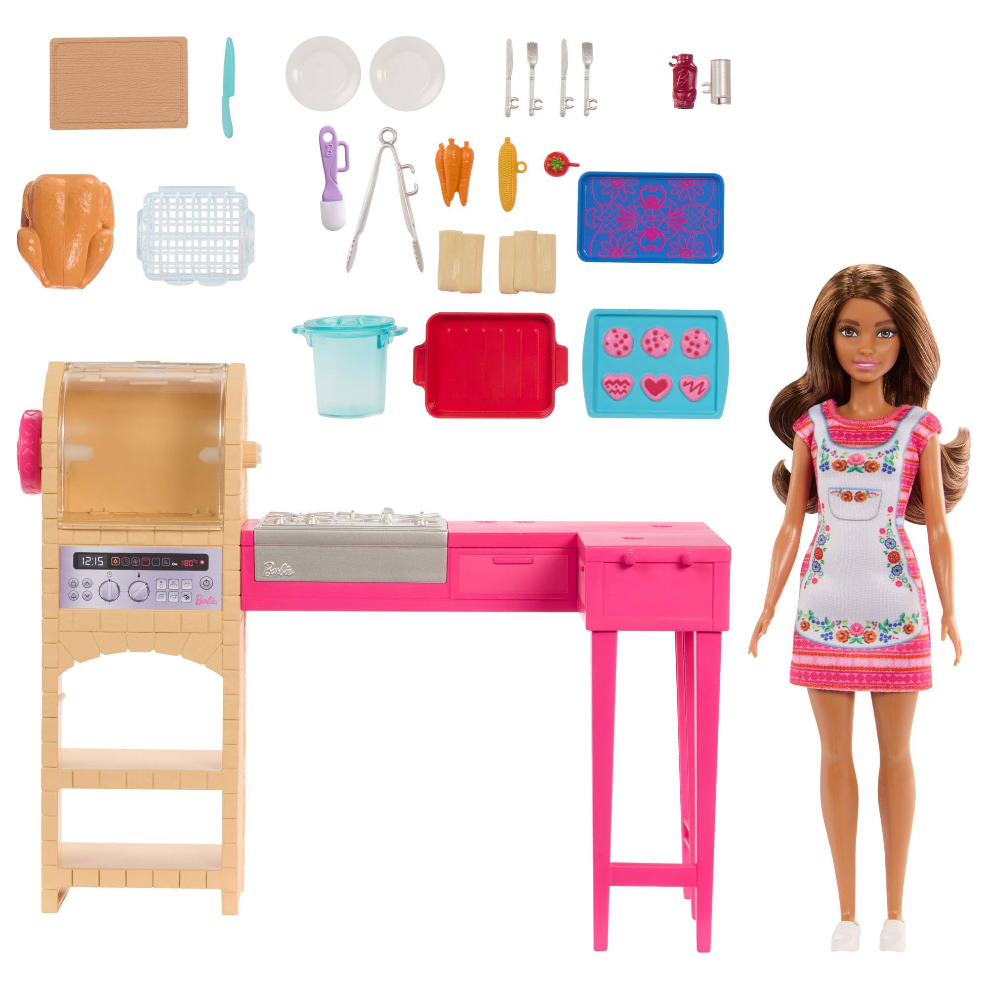 Barbie and Teresa Recipe for Friendship Teresa Doll & Kitchen Playset - Imaginative Play for Ages 3+ 3