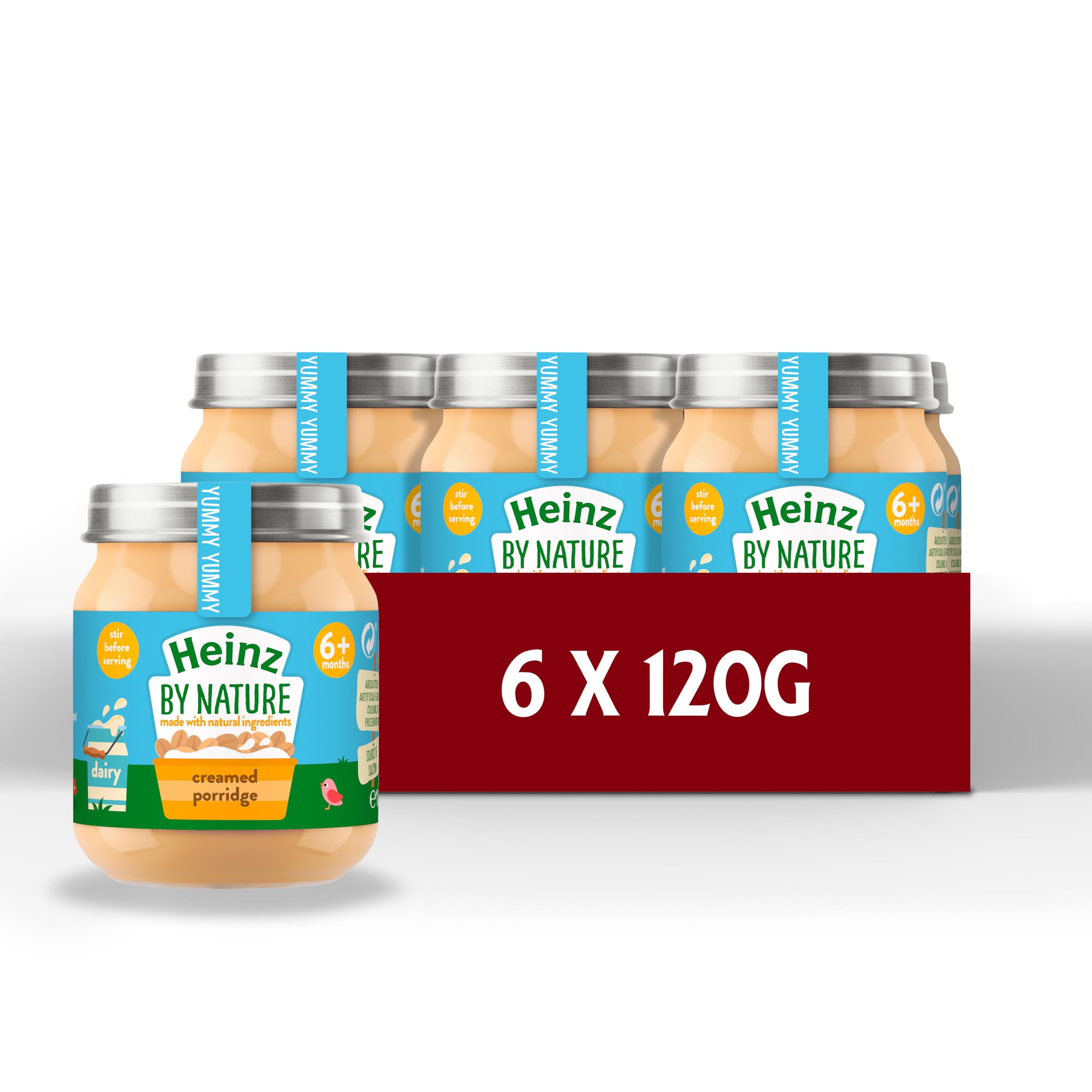 Heinz Baby Food Creamed Porridge Jar 6x120g