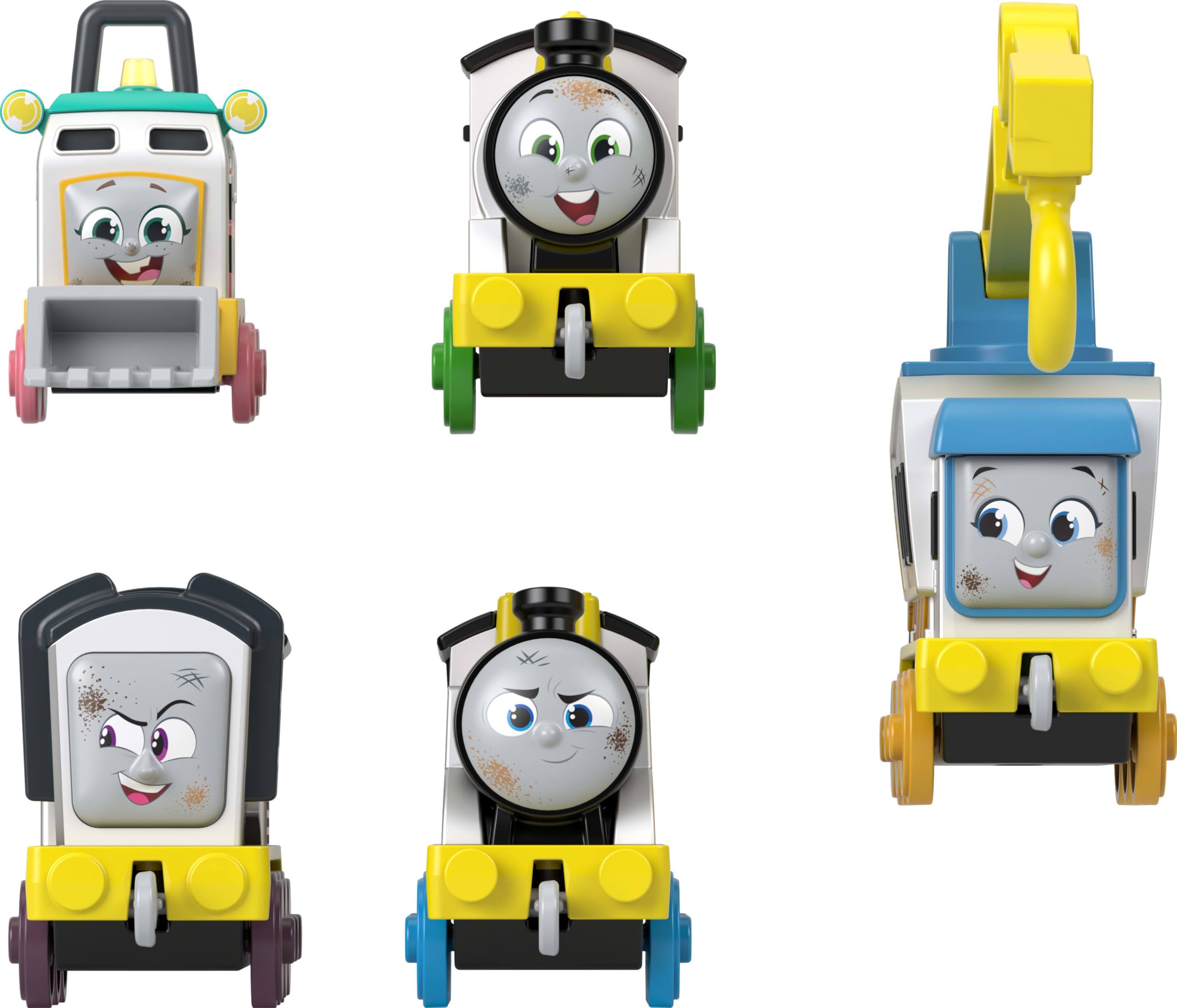 Thomas & Friends Construction Crew 5-Piece Diecast Vehicle Set - Push-Along Toy for Ages 3+