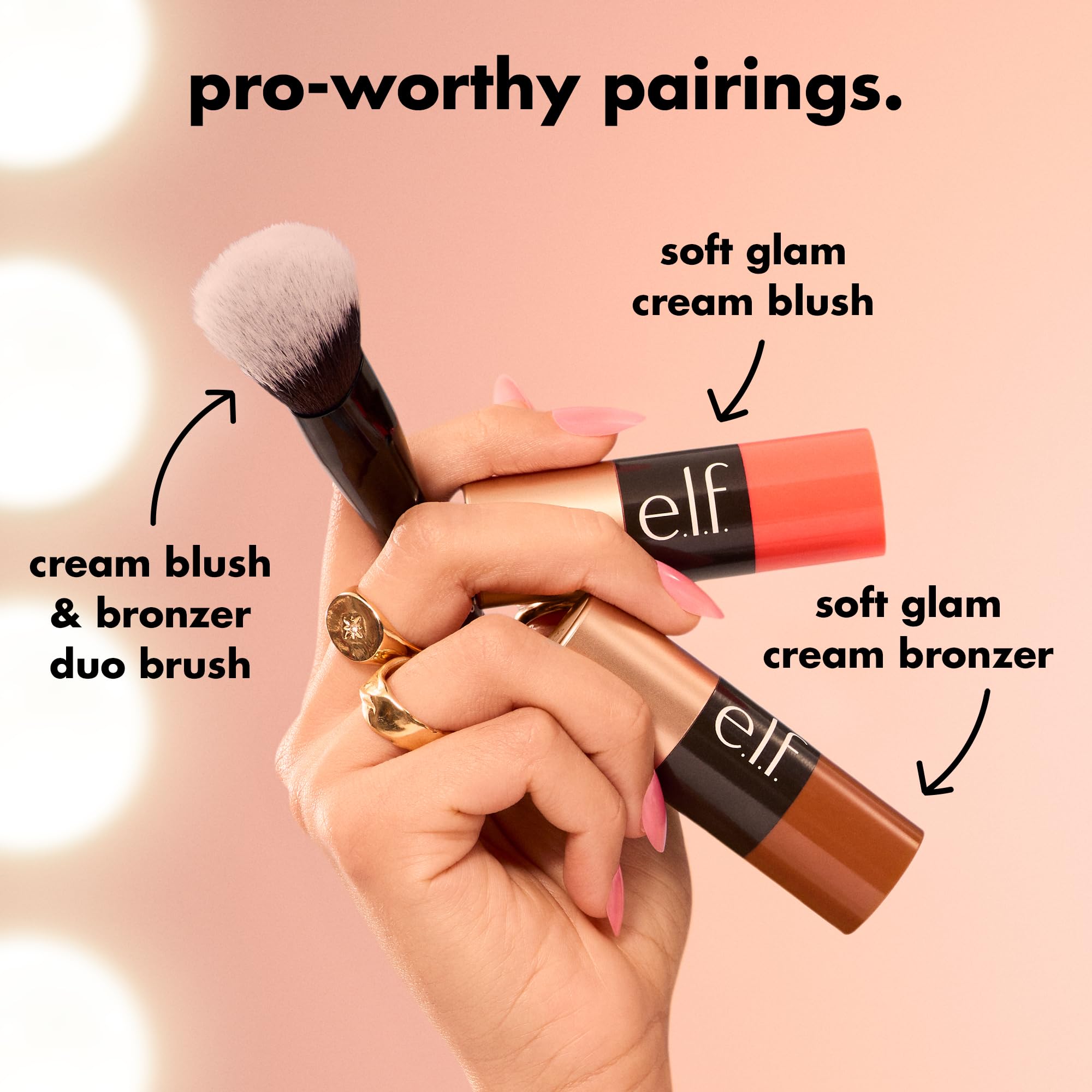 e.l.f. Soft Glam Cream Blush Stick - Melon-Drama | Crayon Form | Full Coverage 7