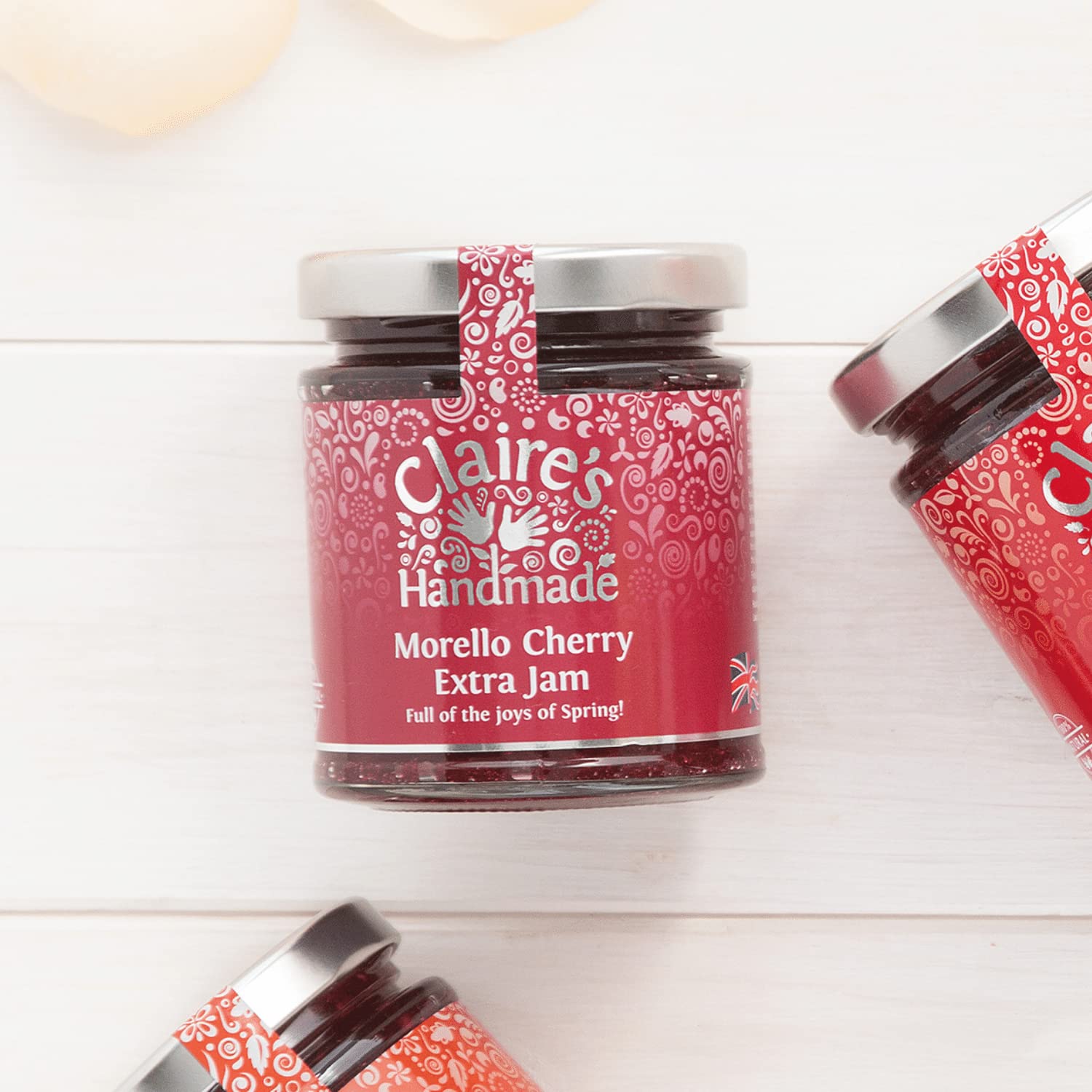 Claire's Handmade Morello Cherry Extra Jam - Award Winning | 45g Fruit per 100g | 227g Jar