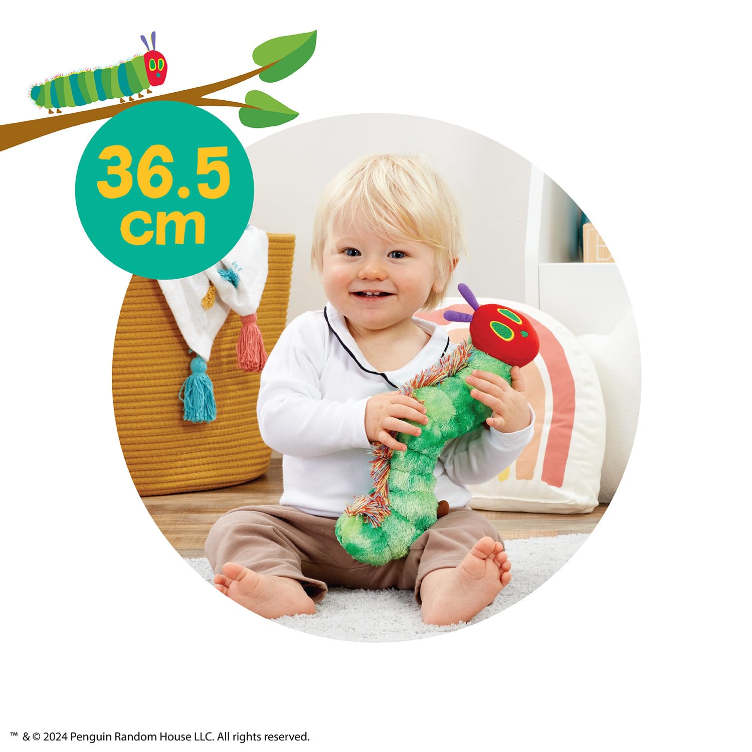 Very Hungry Caterpillar Soft Plush Toy - Tactile Fluffy Spine, 0+ Months