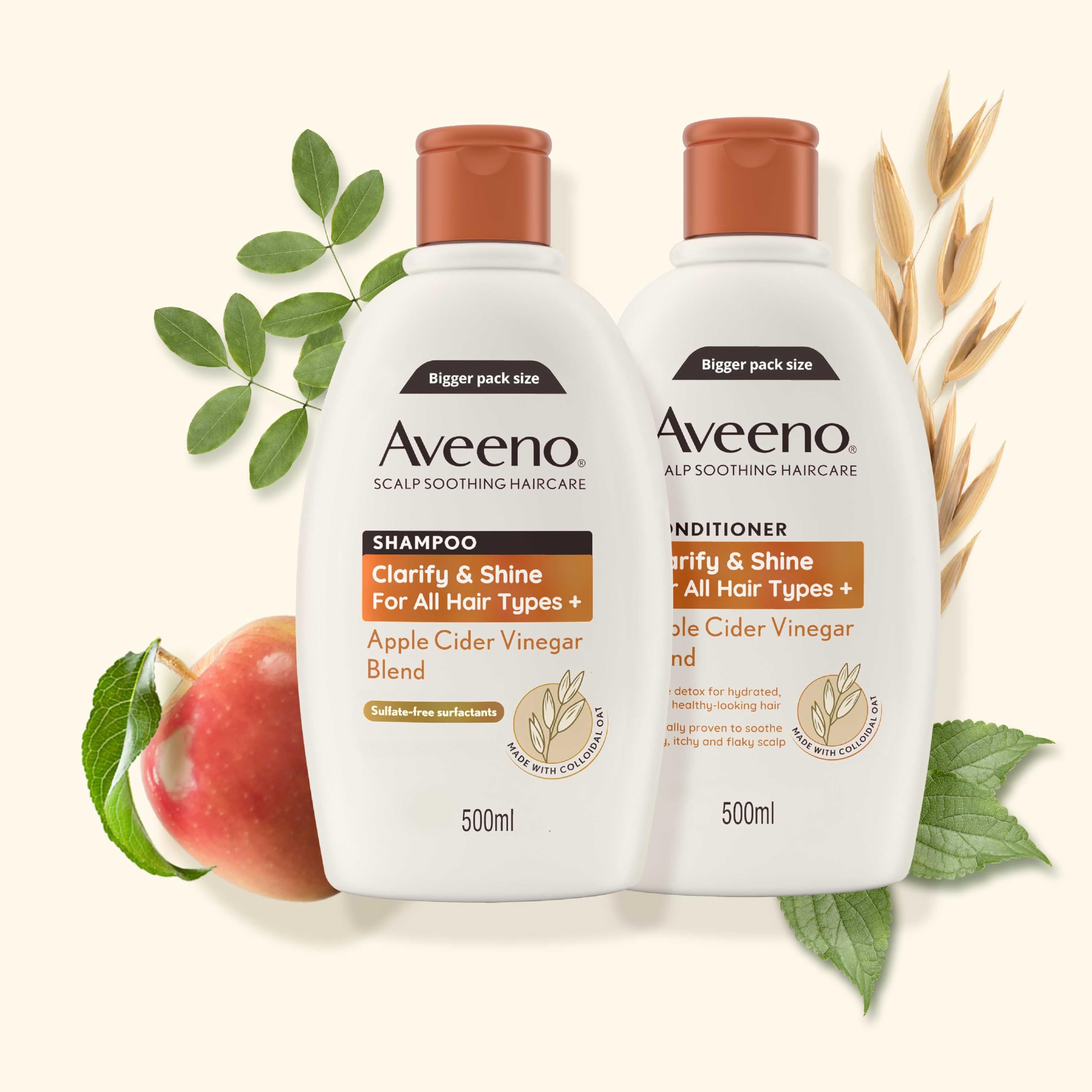 Aveeno - Scalp Soothing Clarify & Shine Shampoo with Apple Cider Vinegar (500ml) 3