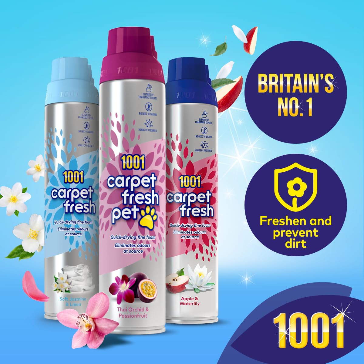 1001 Carpet Fresh Pet - Thai Orchid & Passionfruit - 300ml 7