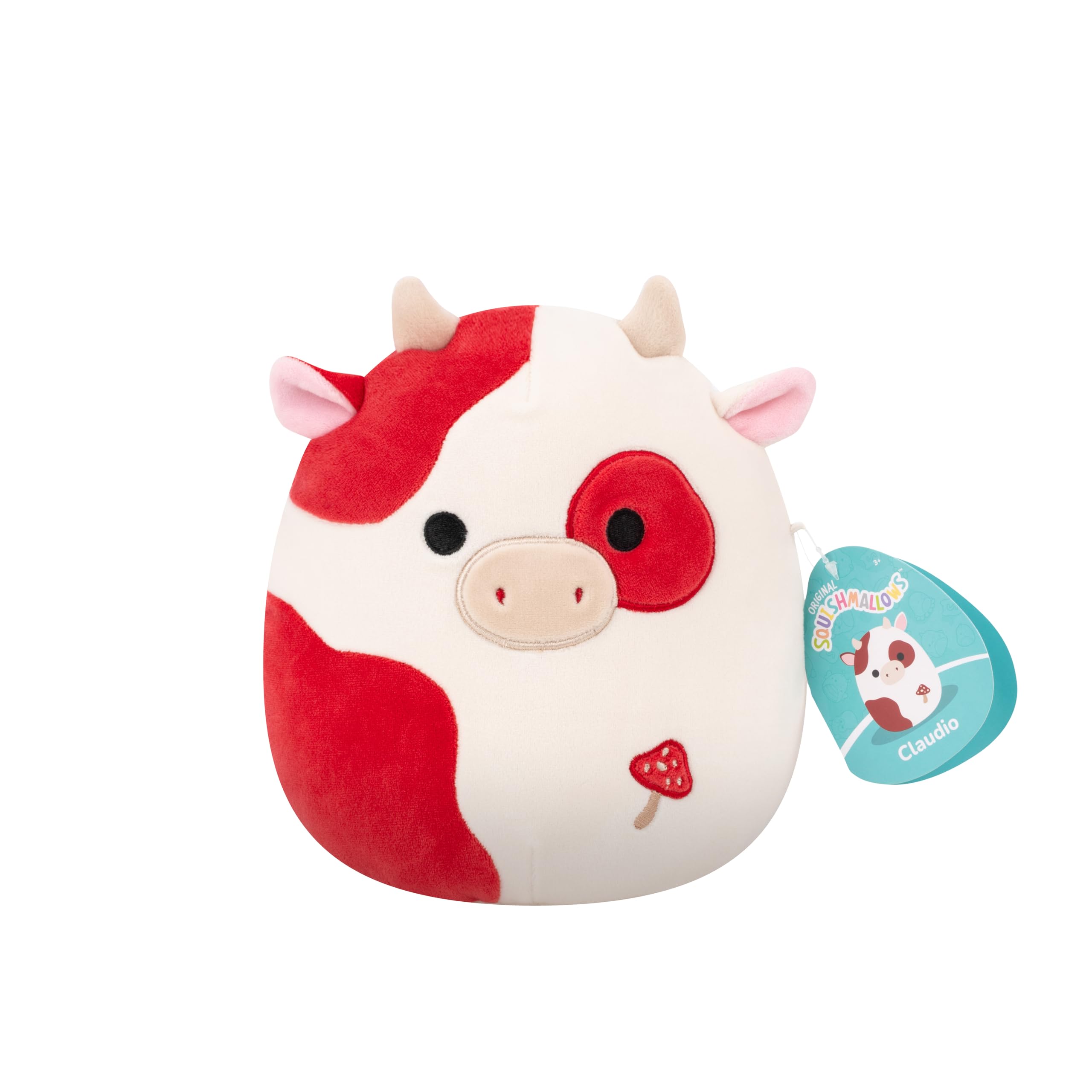 Squishmallows Claudio the Spotted Cow - 7.5-Inch Plush Toy for Kids 3 Years and Up 5