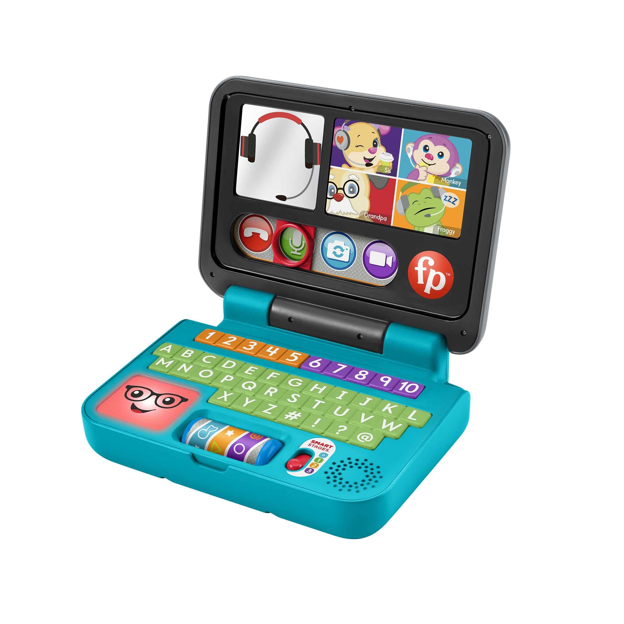 Fisher-Price Laugh & Learn Let's Connect Laptop - UK English Edition | Ages 6-36 Months | 55+ Songs & Phrases 1