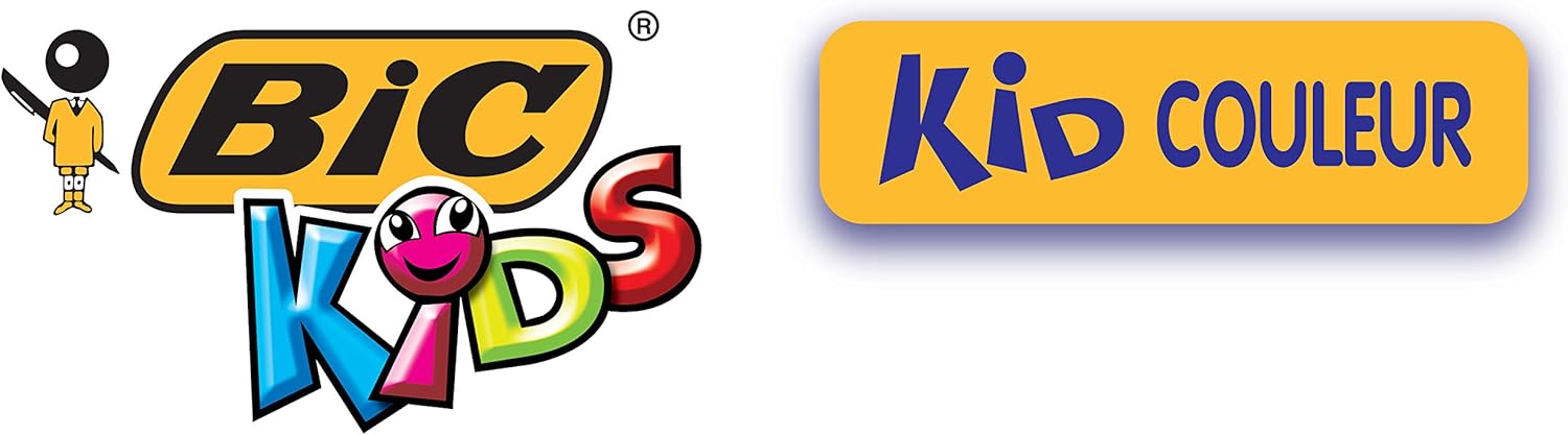 BIC Kids Kid Couleur Felt Tip Pens - Assorted Colors Medium Point Washable Markers for Kids, Pack of 12 19