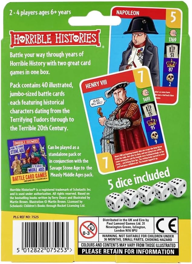 University Games Horrible Histories Tudors Card Game 3