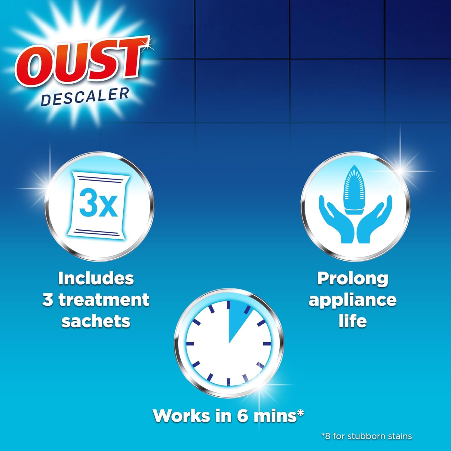 Oust Powerful All Purpose Descaler - Limescale Remover for Kettles, Irons, Coffee Machines & Shower Heads