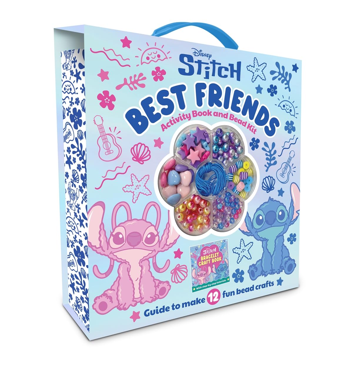Autumn Disney Stitch Best Friends Activity Book & Bead Kit | Make 12 Bracelets | Multicoloured