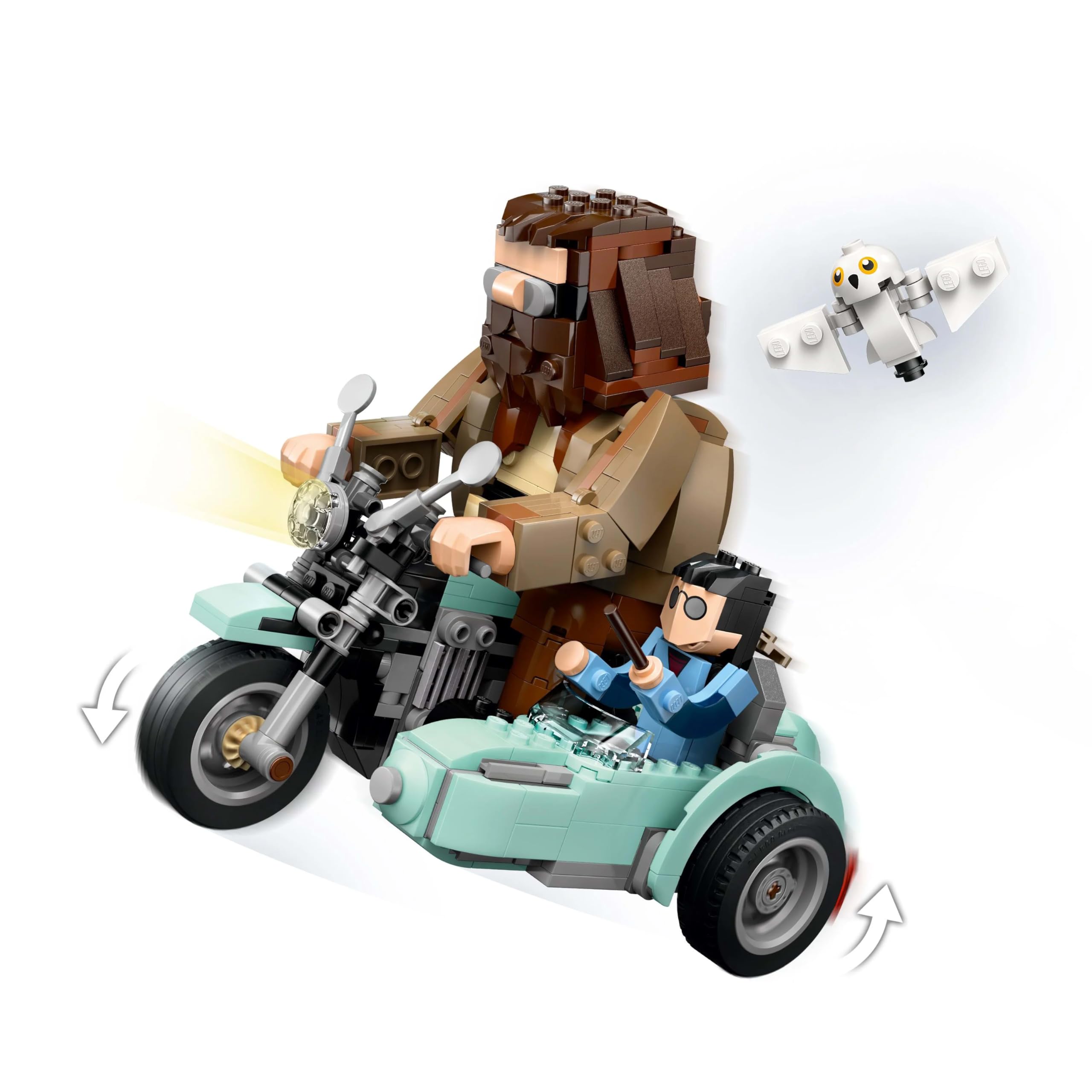 LEGO Harry Potter Hagrid &amp; Harrys Motorradfahrt – Baubares Fahrzeug-Spielset für Kinder ab 9 Jahren 6