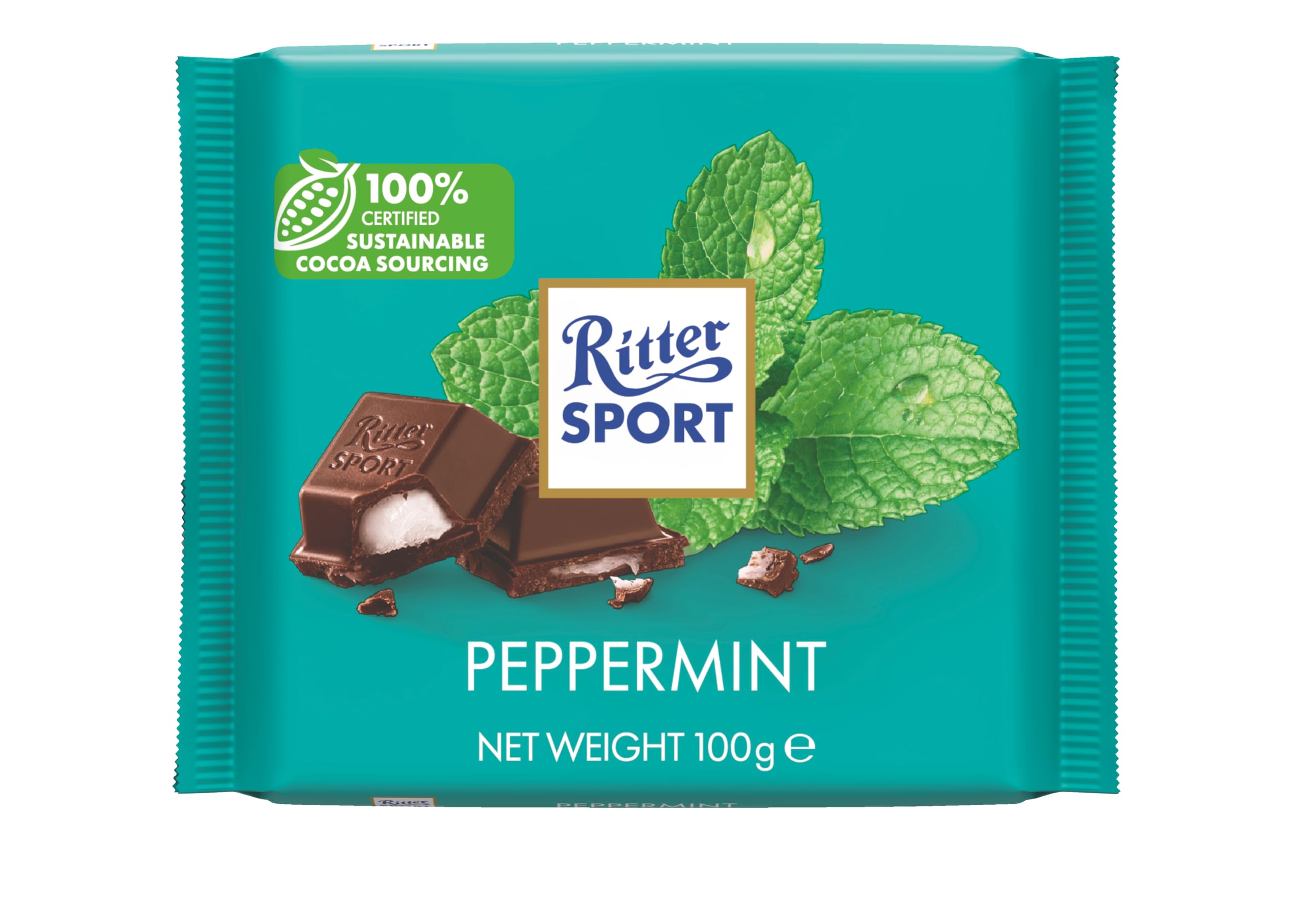 Ritter Sport - Pfefferminz-Zartbitterschokolade 100g, 12er-Pack 4
