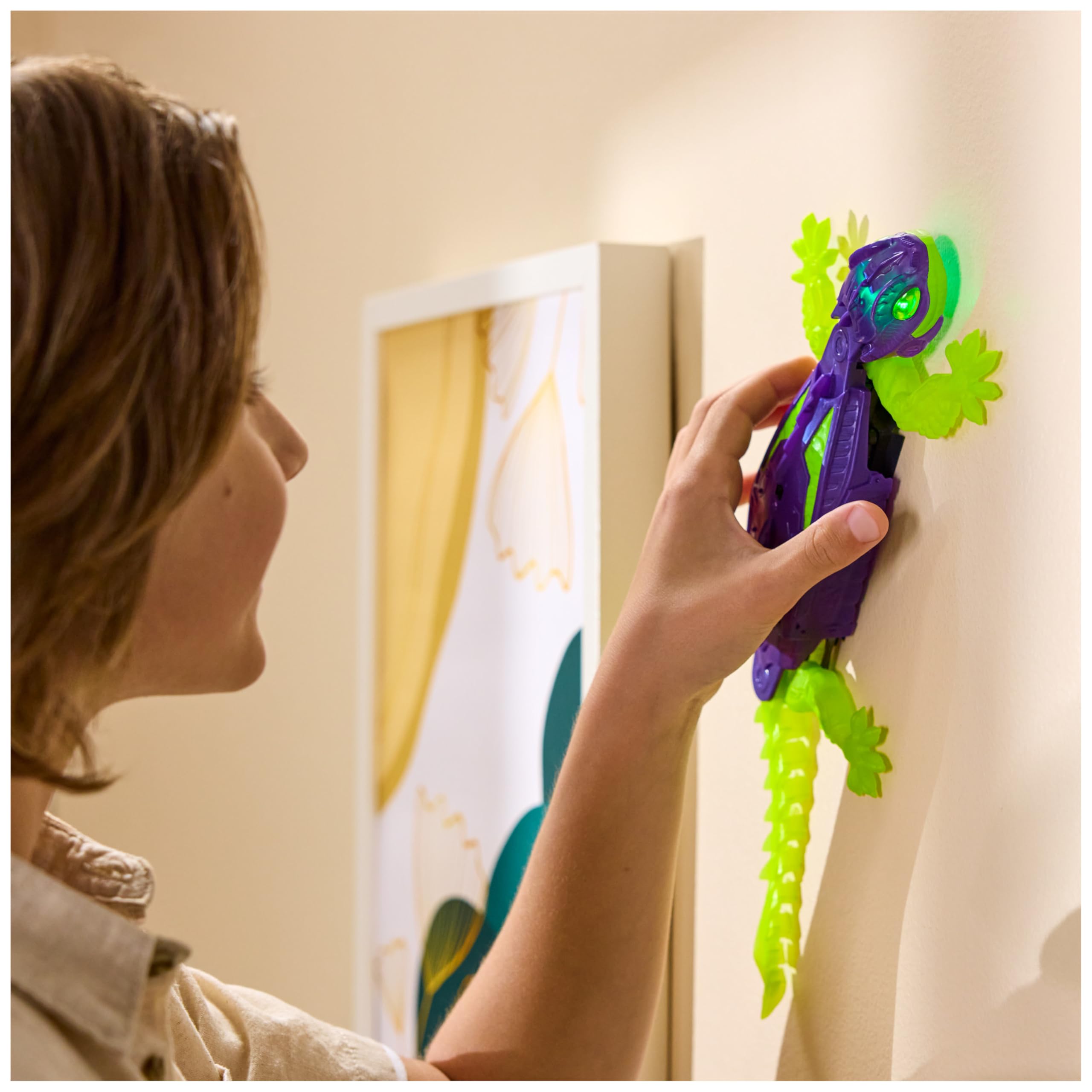 HEX BOTS Gecko im Dunkeln leuchtend – Ferngesteuertes Wandkriechroboter-Spielzeug für Kinder 3