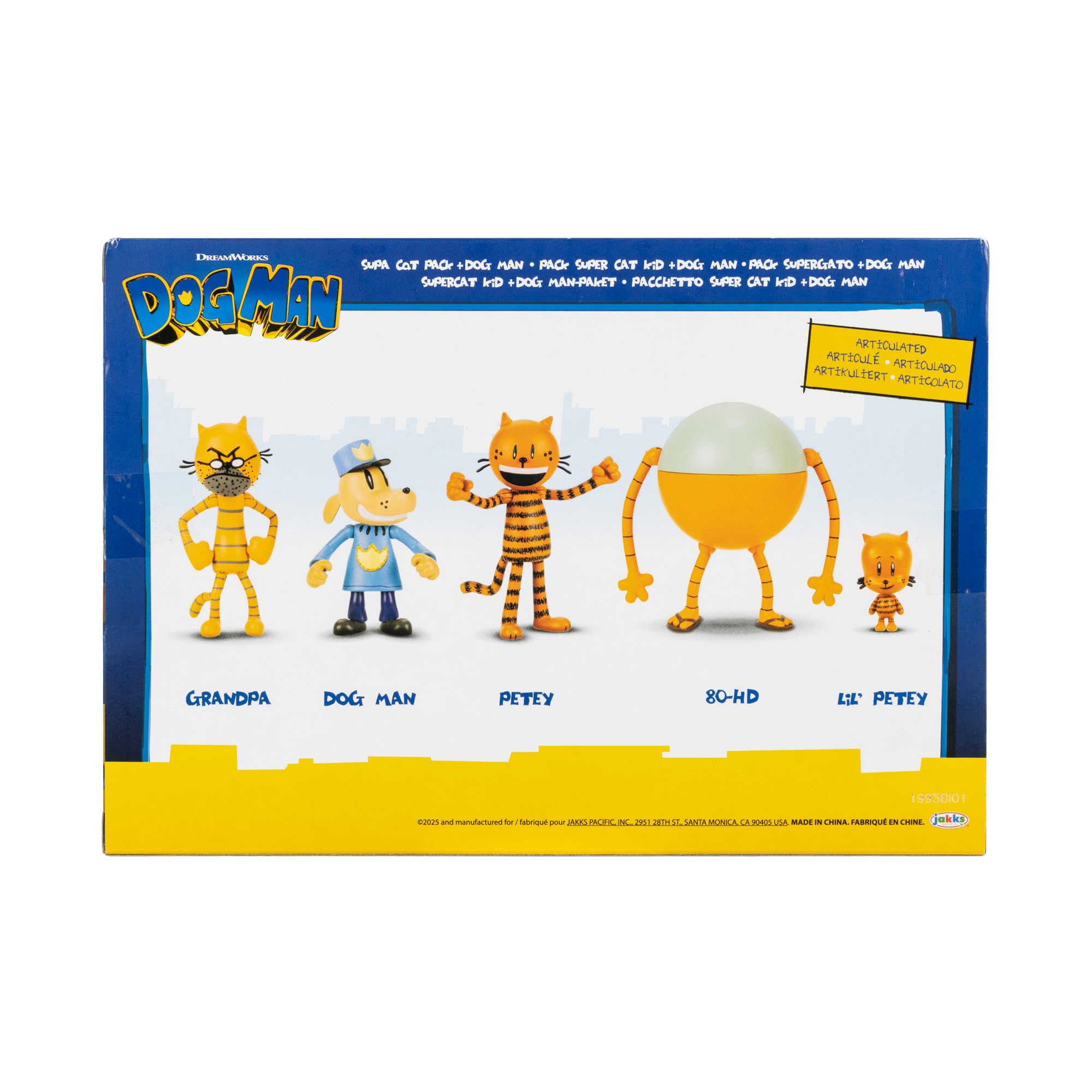 Dog Man Movie Action Figures Multipack - 6.3cm Articulated Play Figures 5