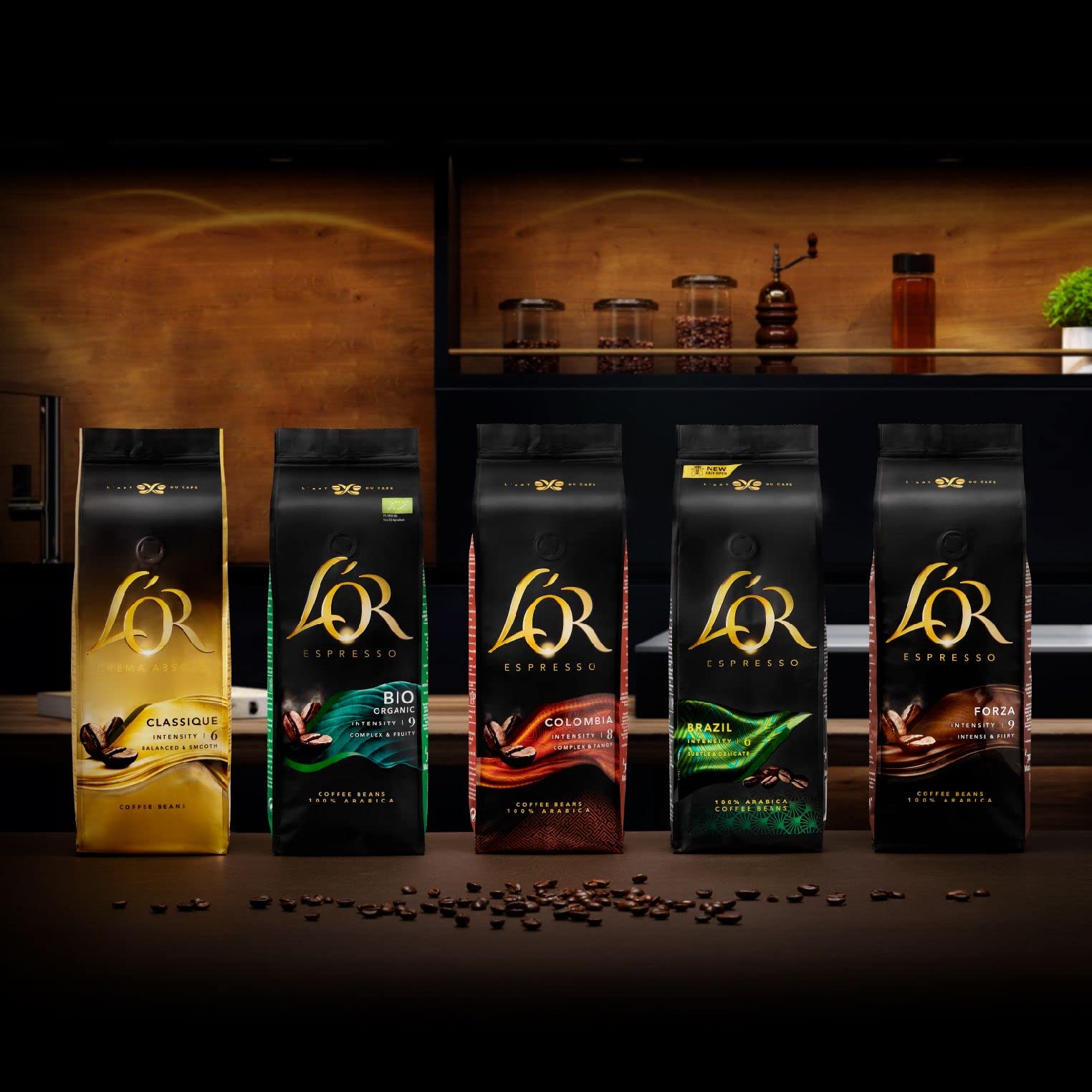 L'OR Crema Absolu Classique Coffee Beans 500g - Intensity 6, Balanced & Smooth with Citrus Notes 4