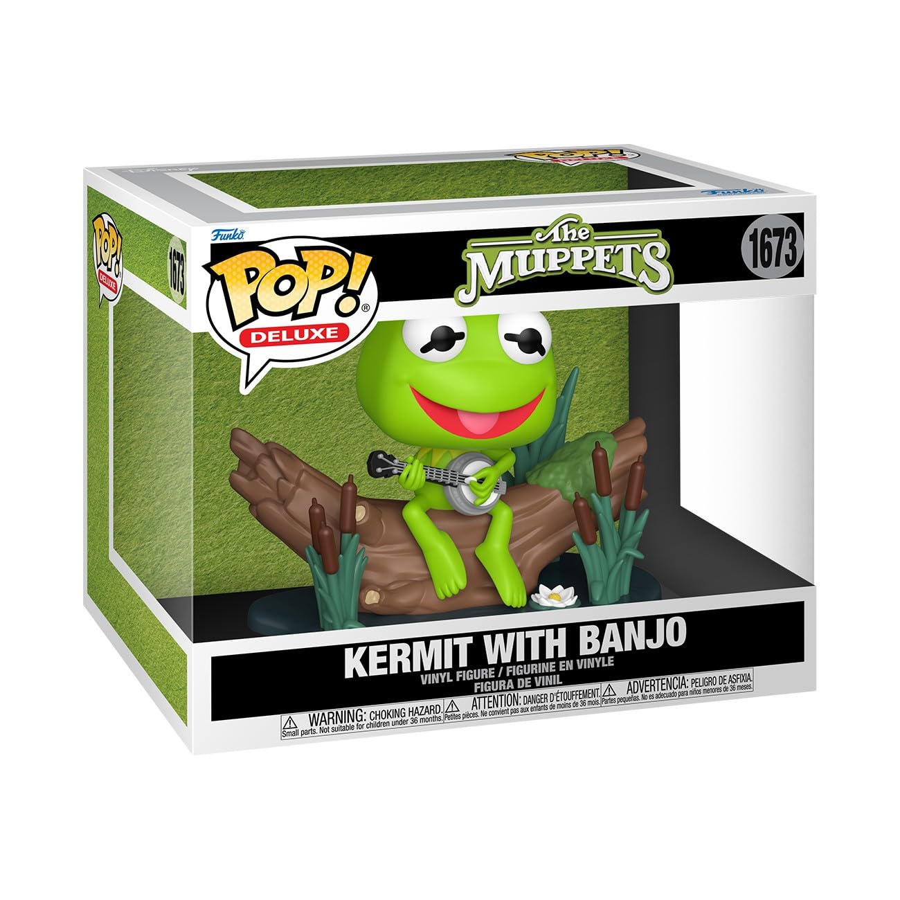 Funko Pop! Deluxe Kermit the Frog With Banjo - The Muppets Collectible Figure | Vinyl | 3.75 in