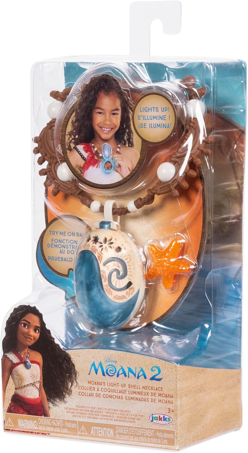 Jakks Pacific Moana 2 Magical Seashell Star Light-Up Necklace 6