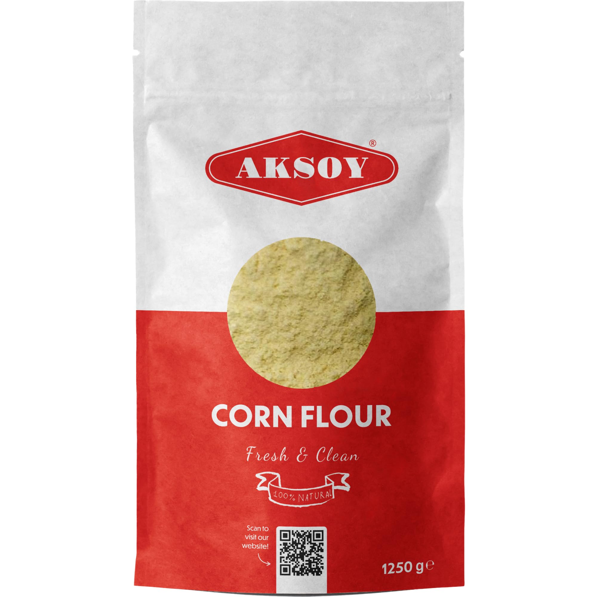 Aksoy Corn Flour 1.25KG - High Quality Resealable Pouch 7