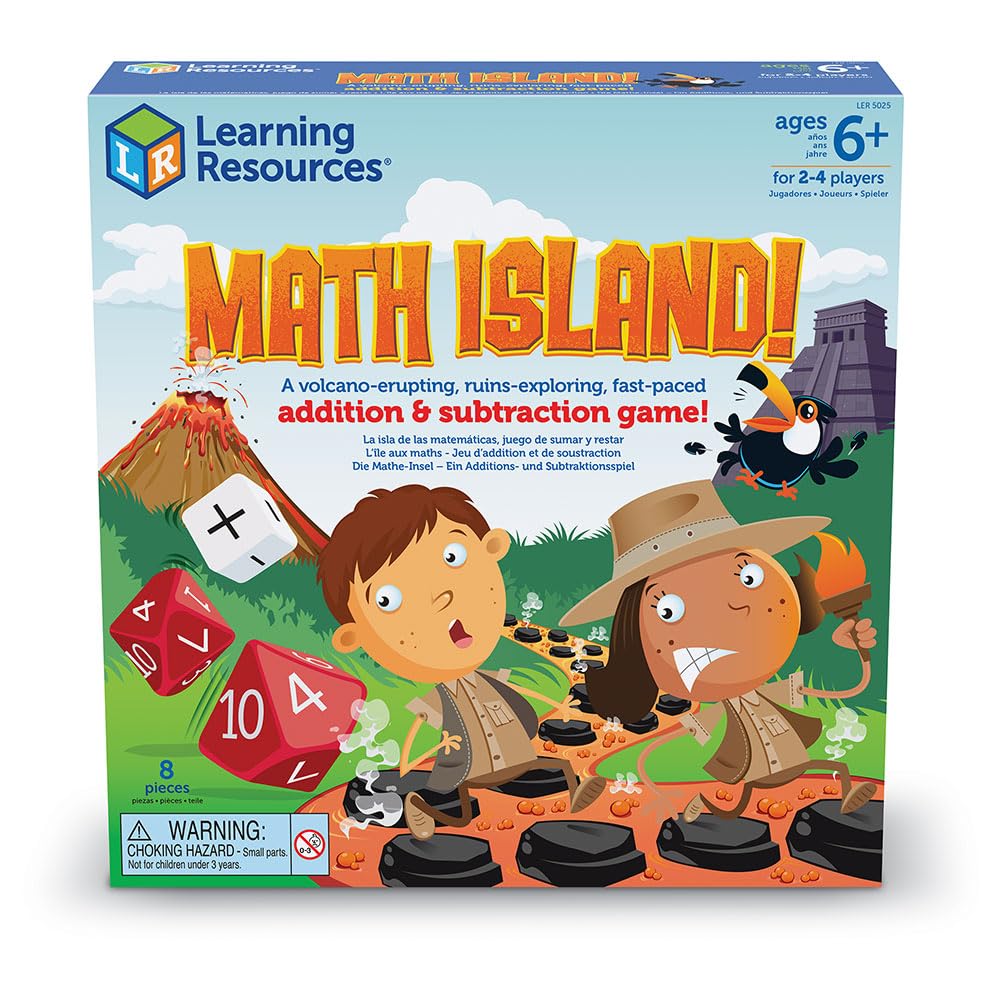 Learning Resources Maths Island Addition & Subtraction Game Board Game 4